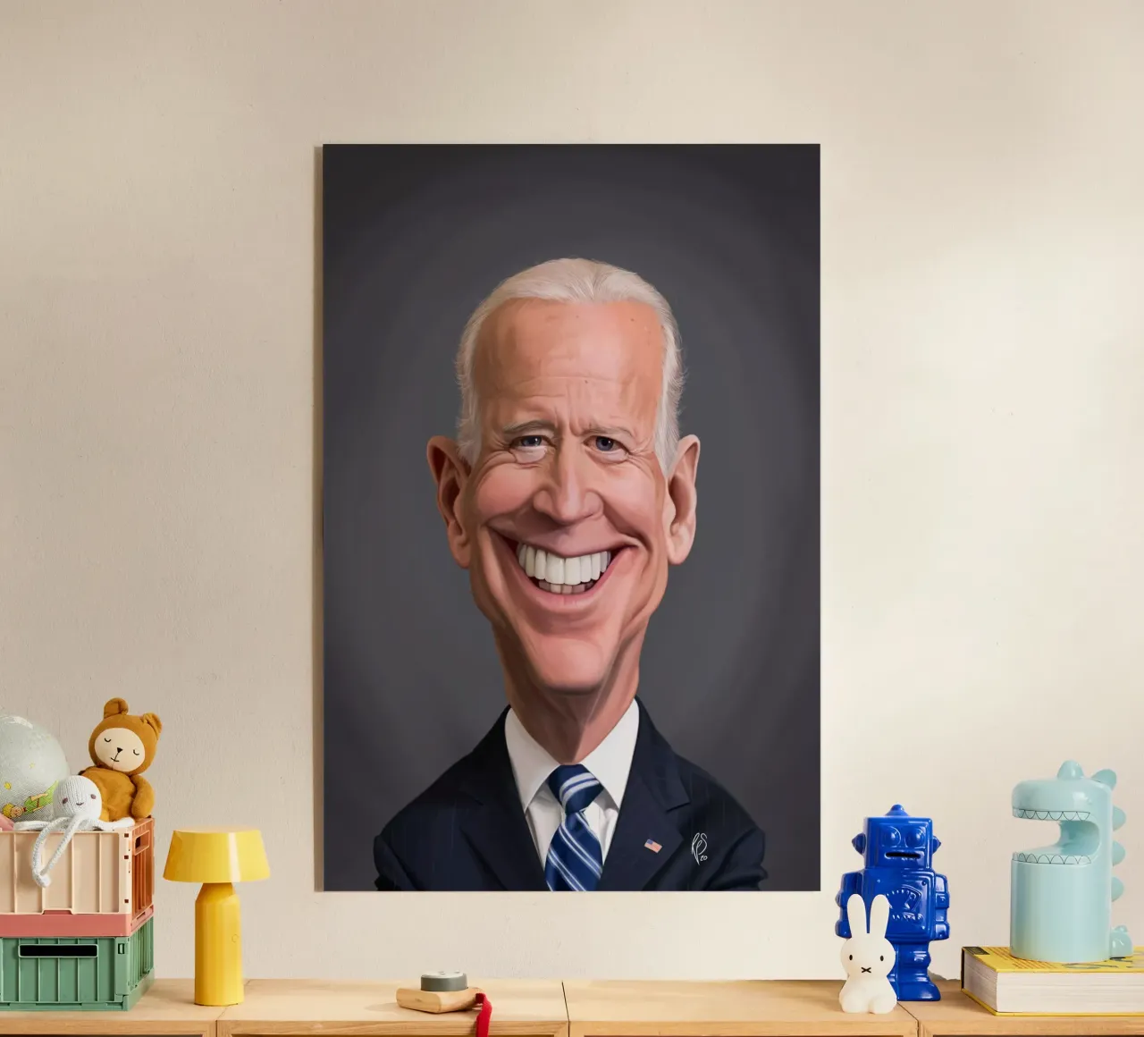 Joe Biden plexiglass da Rob Art | Illustration