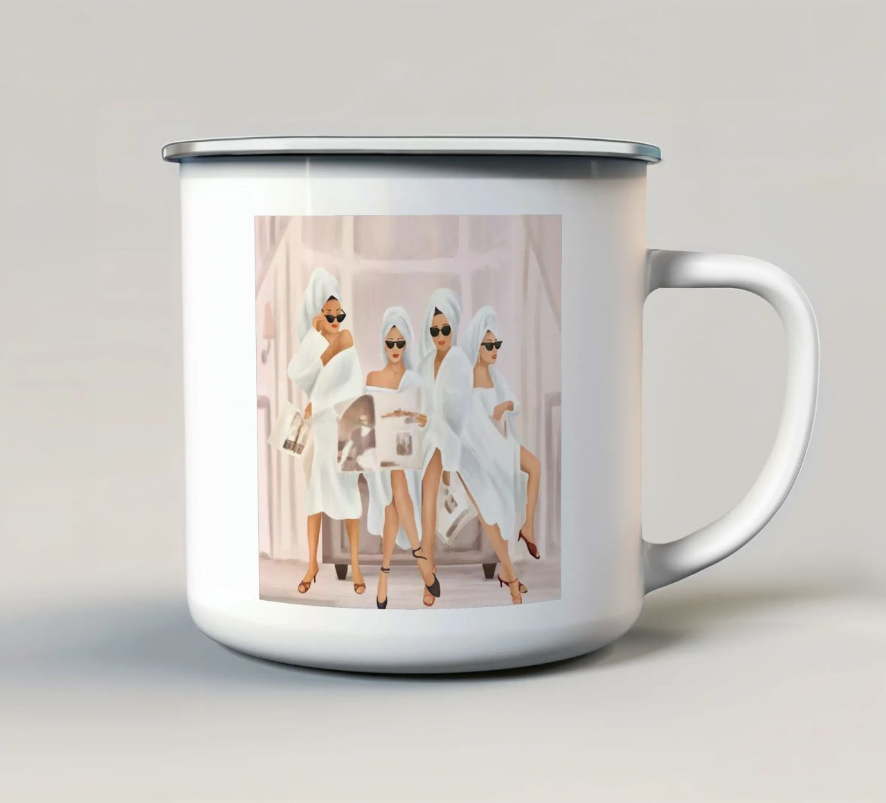 Friends tazza in smalto da Flow Line