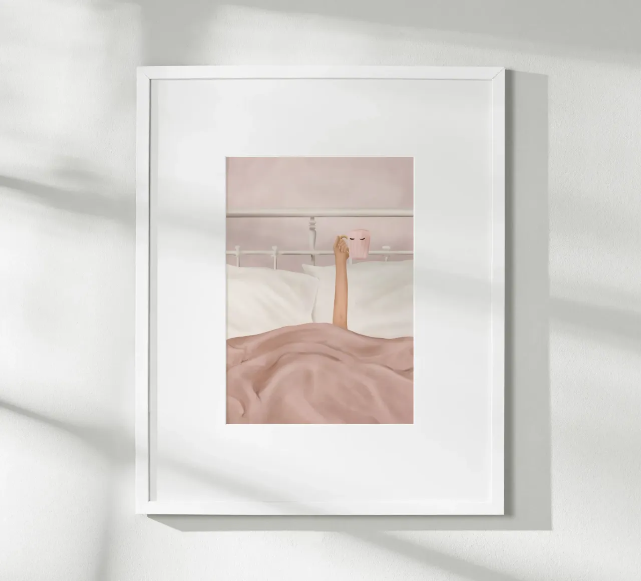 Coffee Cup poster con telaio in alluminio da Flow Line