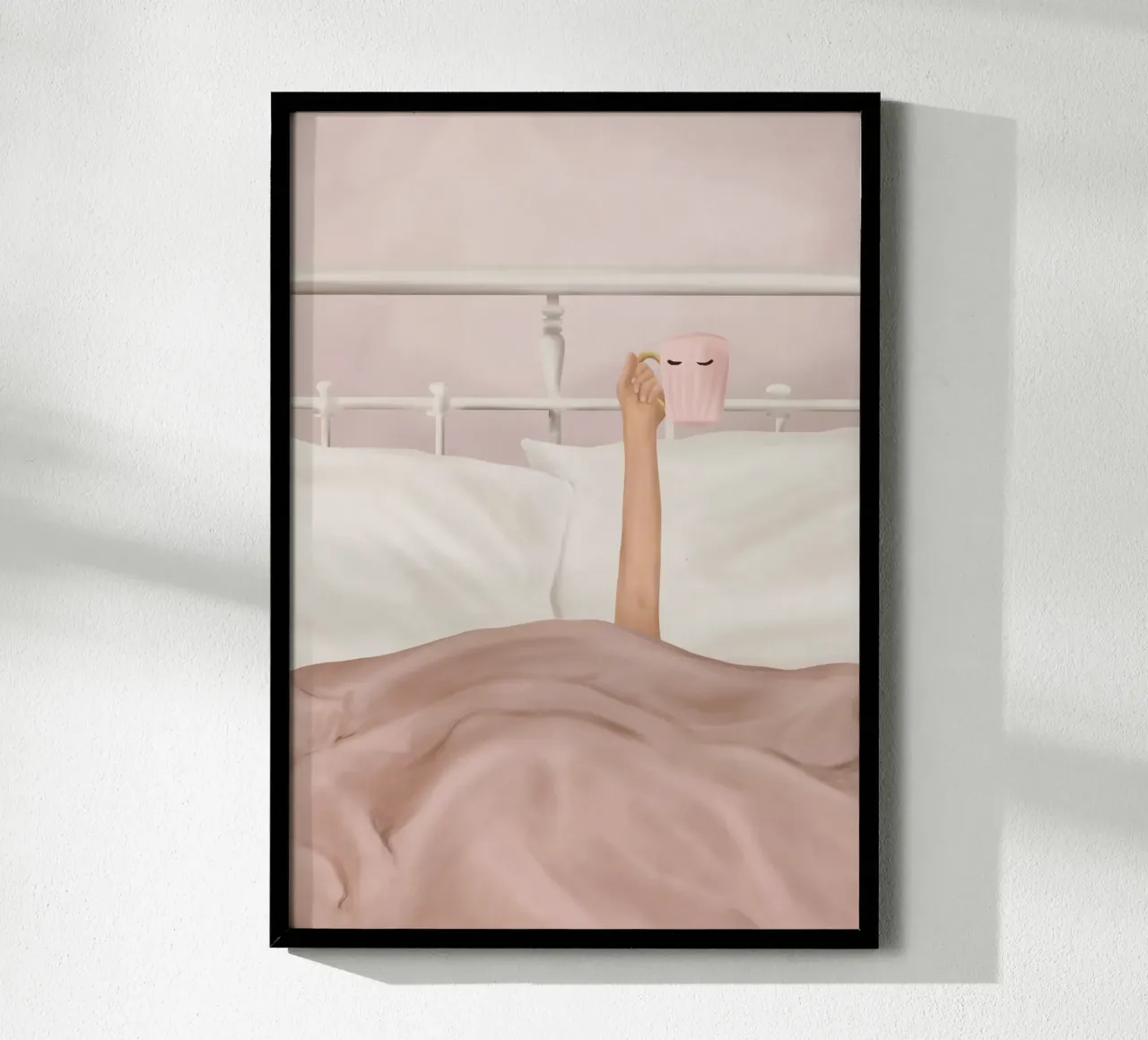 Coffee Cup poster con telaio in alluminio da Flow Line