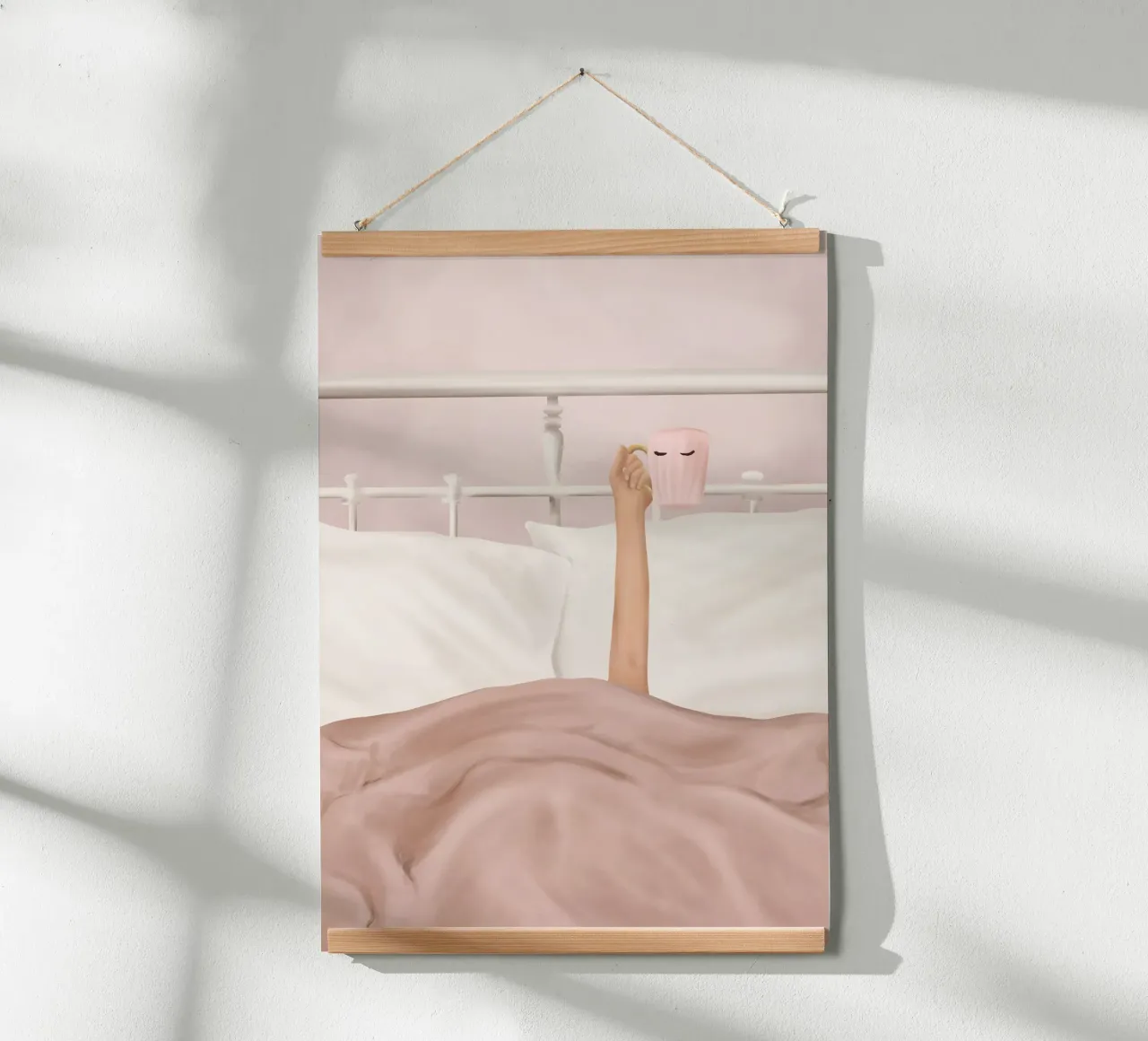 Coffee Cup poster con telaio in alluminio da Flow Line