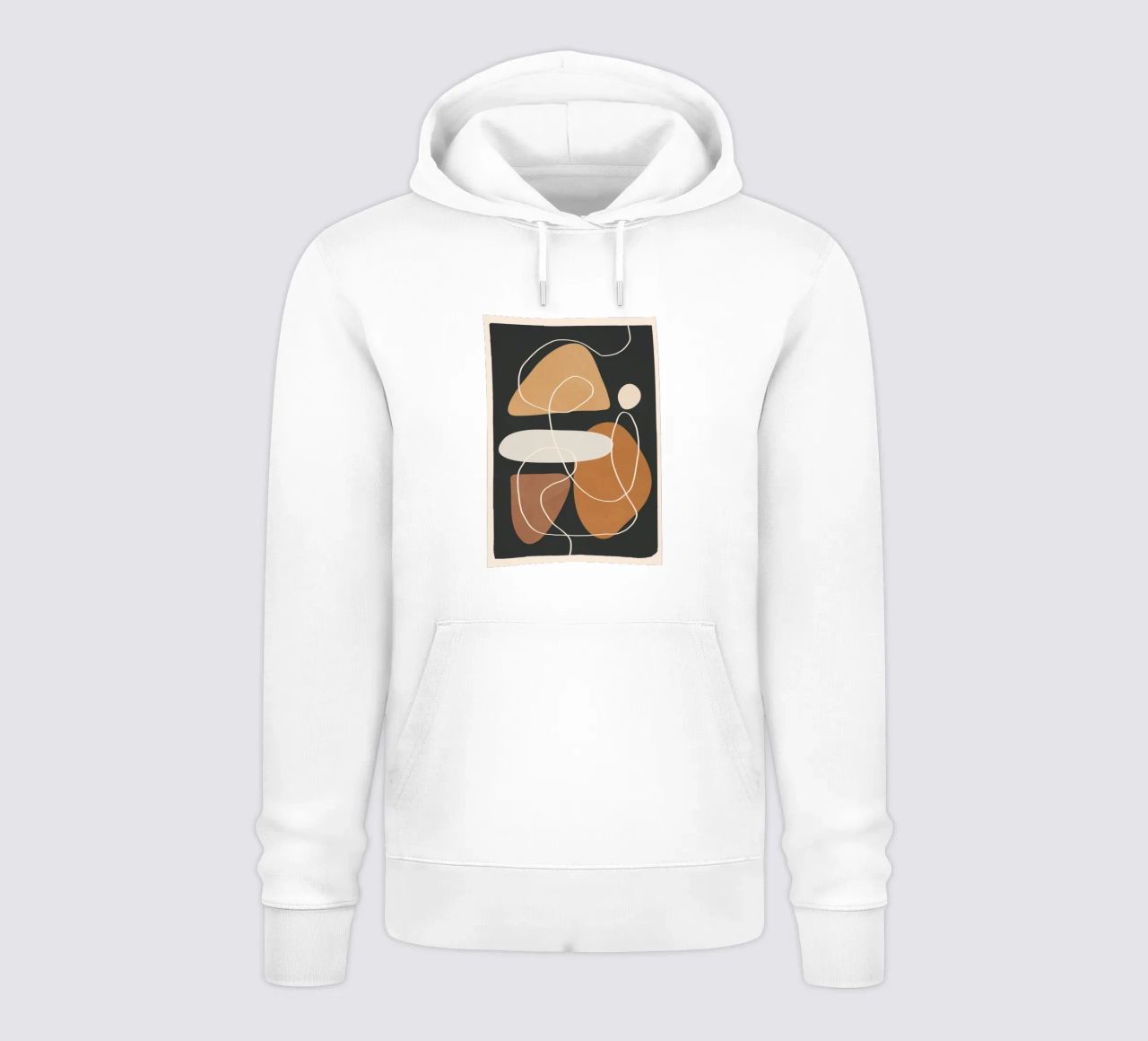 Minimal Colorful Abstract Shapes 1 sudadera con capucha de Flow Line