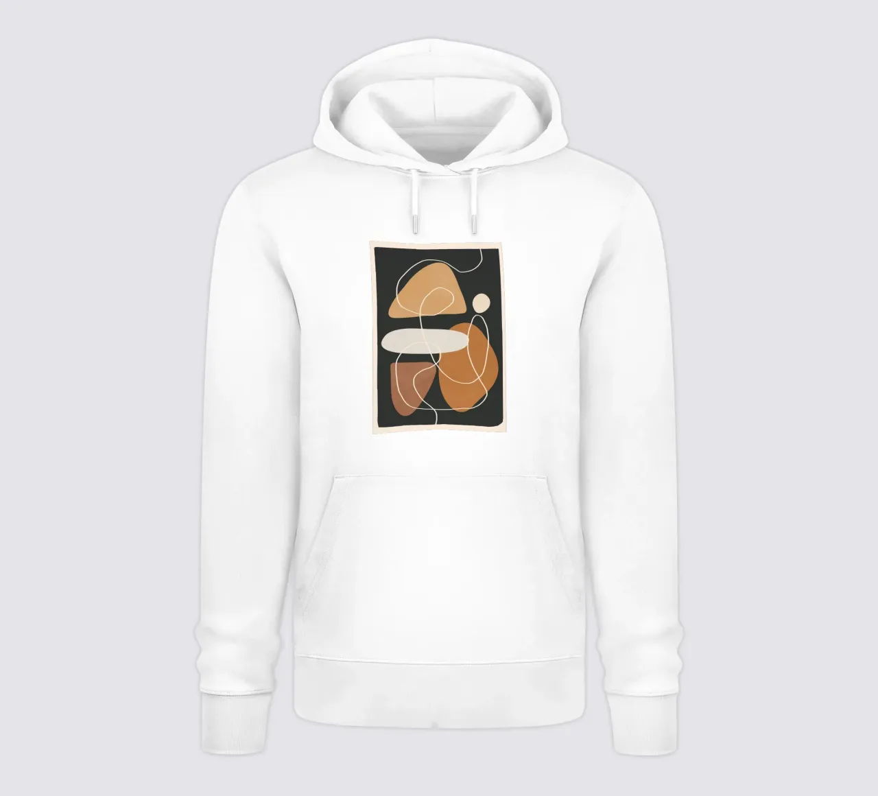 Minimal Colorful Abstract Shapes 1 sweat à capuche de Flow Line