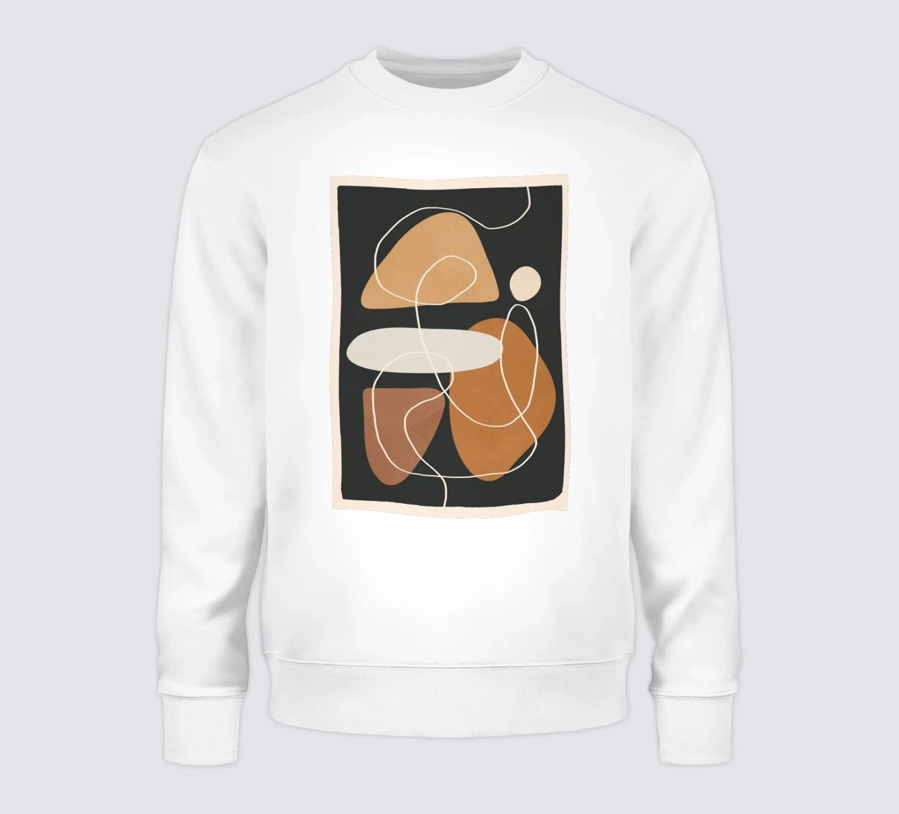 Minimal Colorful Abstract Shapes 1 sudadera de Flow Line