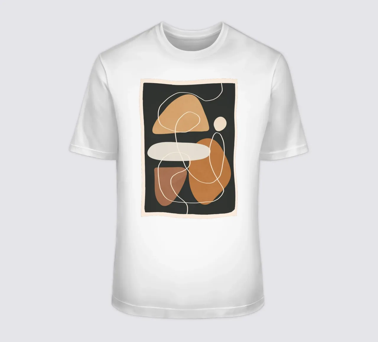 Minimal Colorful Abstract Shapes 1 t-shirt da Flow Line