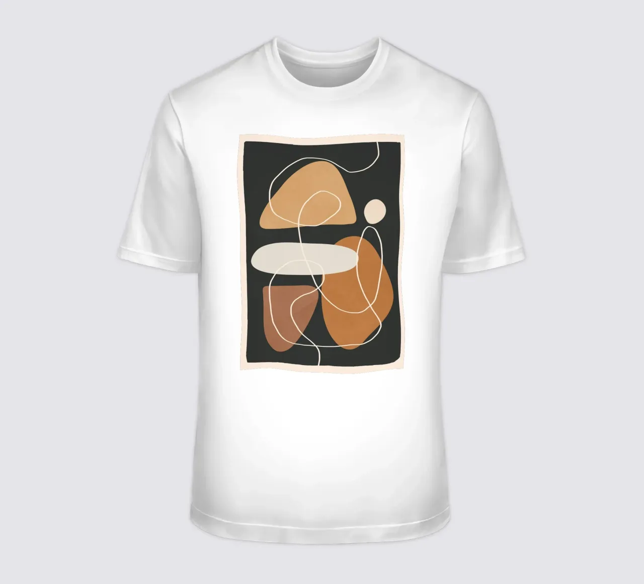Minimal Colorful Abstract Shapes 1 t-shirt by Flow Line