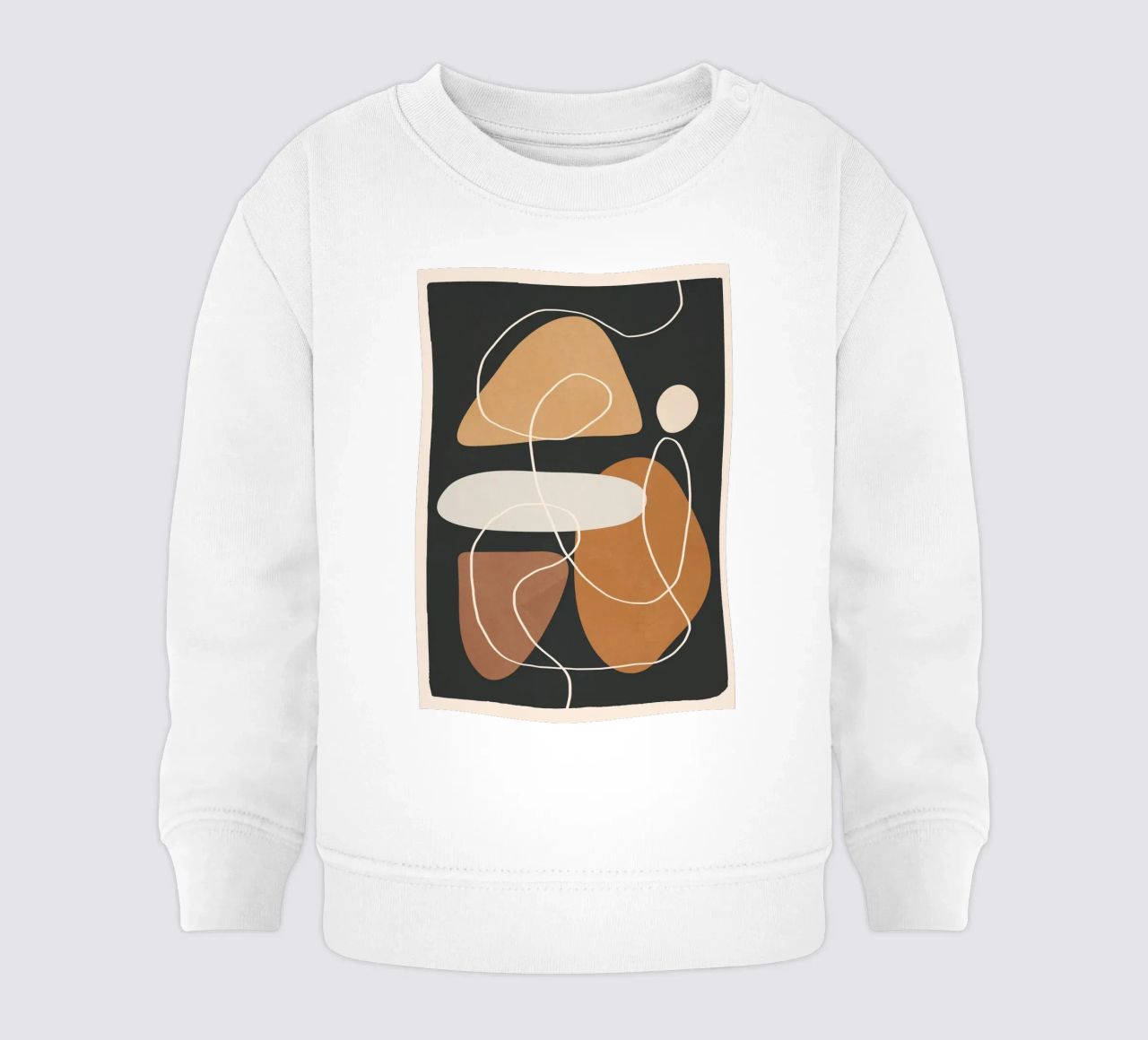 Minimal Colorful Abstract Shapes 1 sudadera de bebé de Flow Line