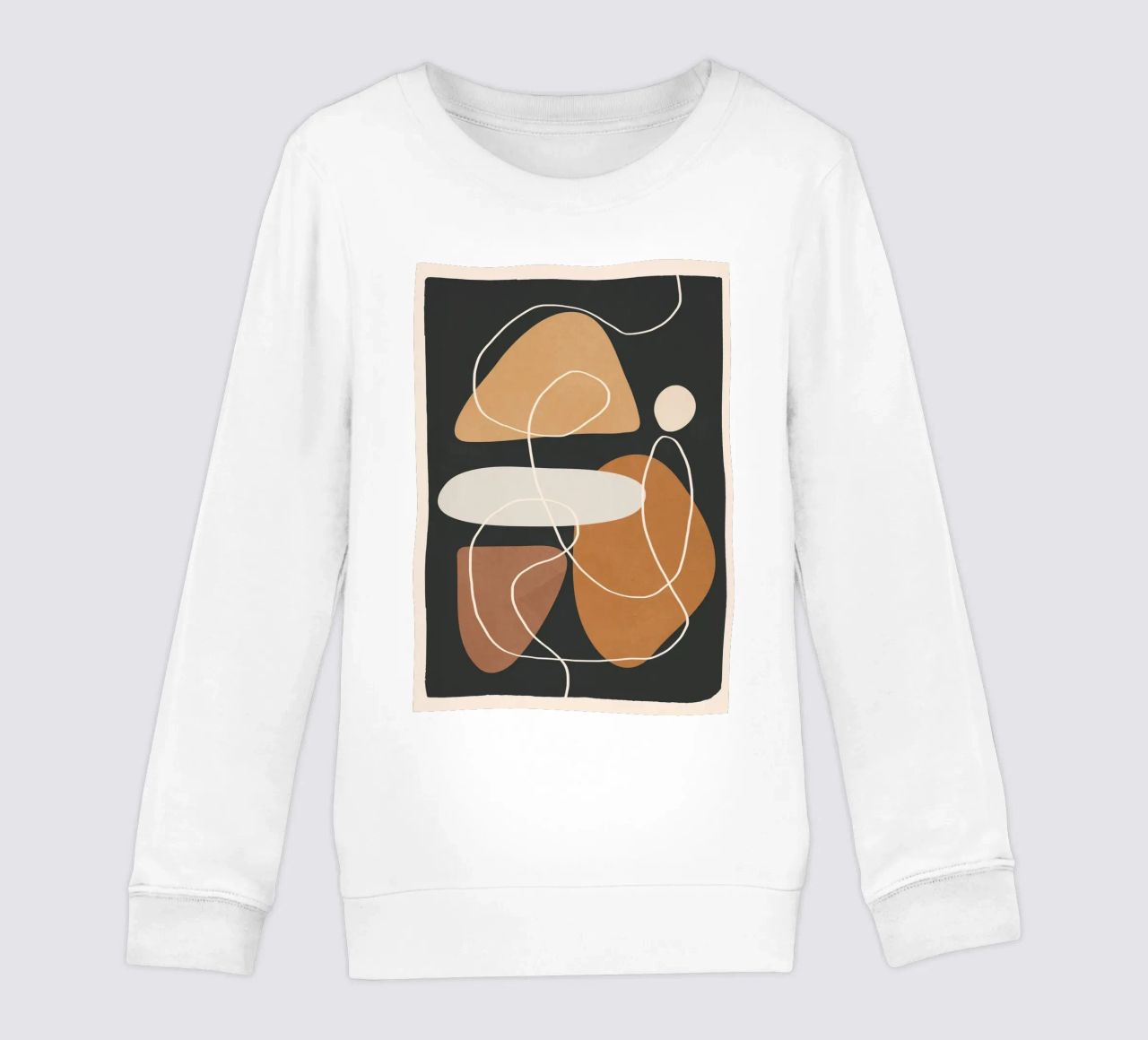 Minimal Colorful Abstract Shapes 1 sudadera para niño de Flow Line