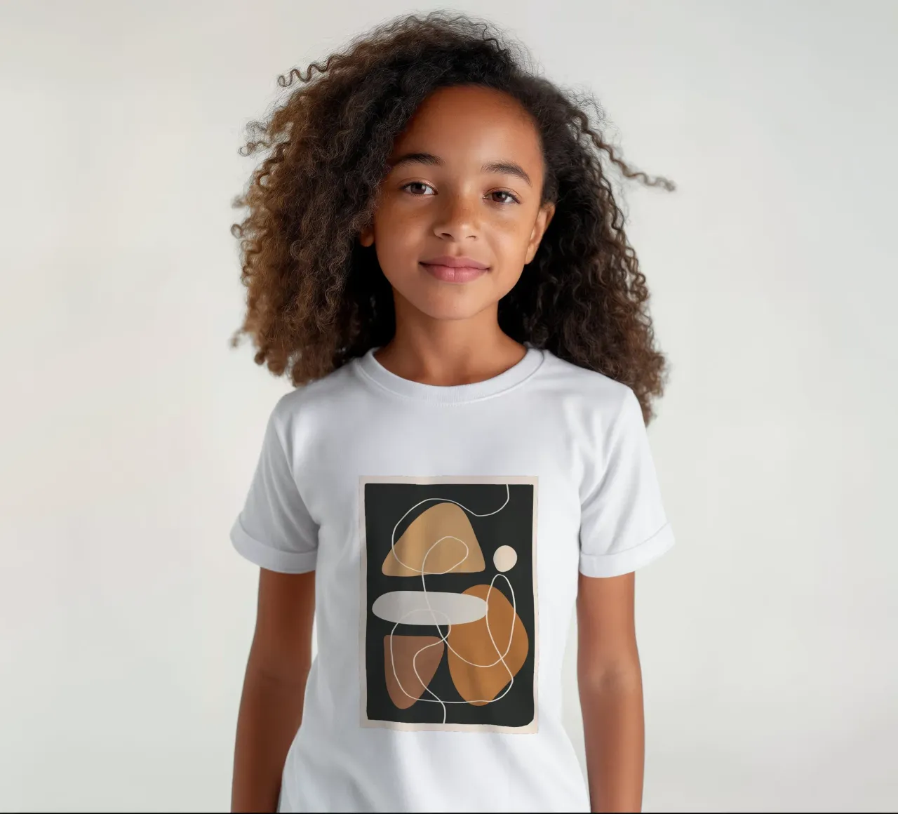 Minimal Colorful Abstract Shapes 1 t-shirt bambini da Flow Line