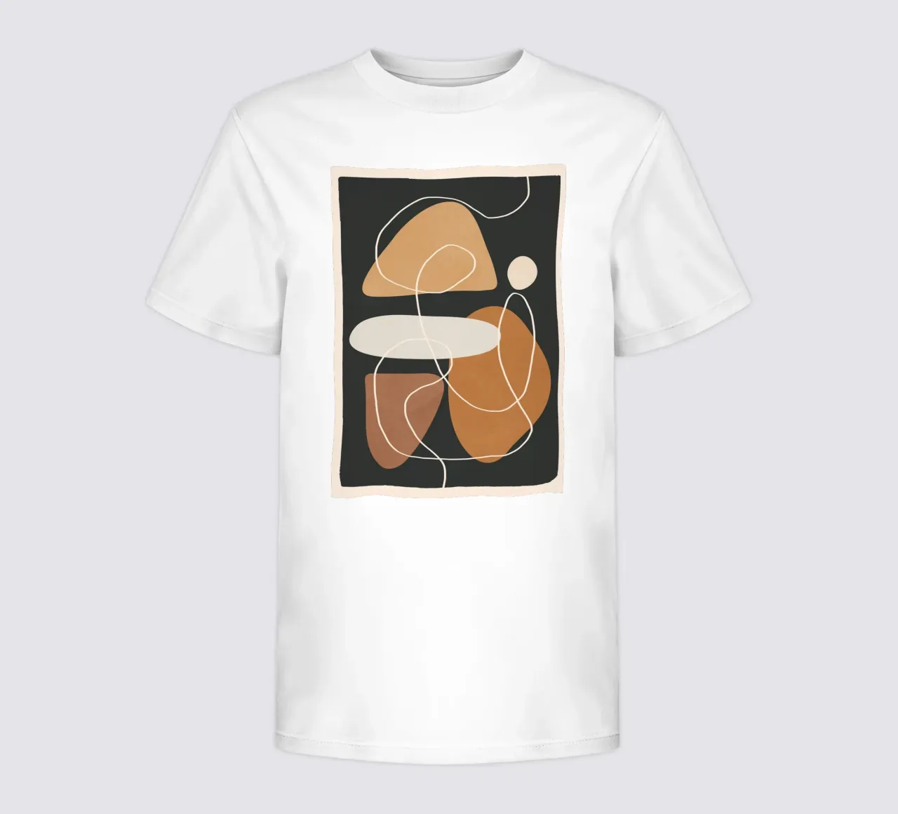Minimal Colorful Abstract Shapes 1 t-shirt bambini da Flow Line