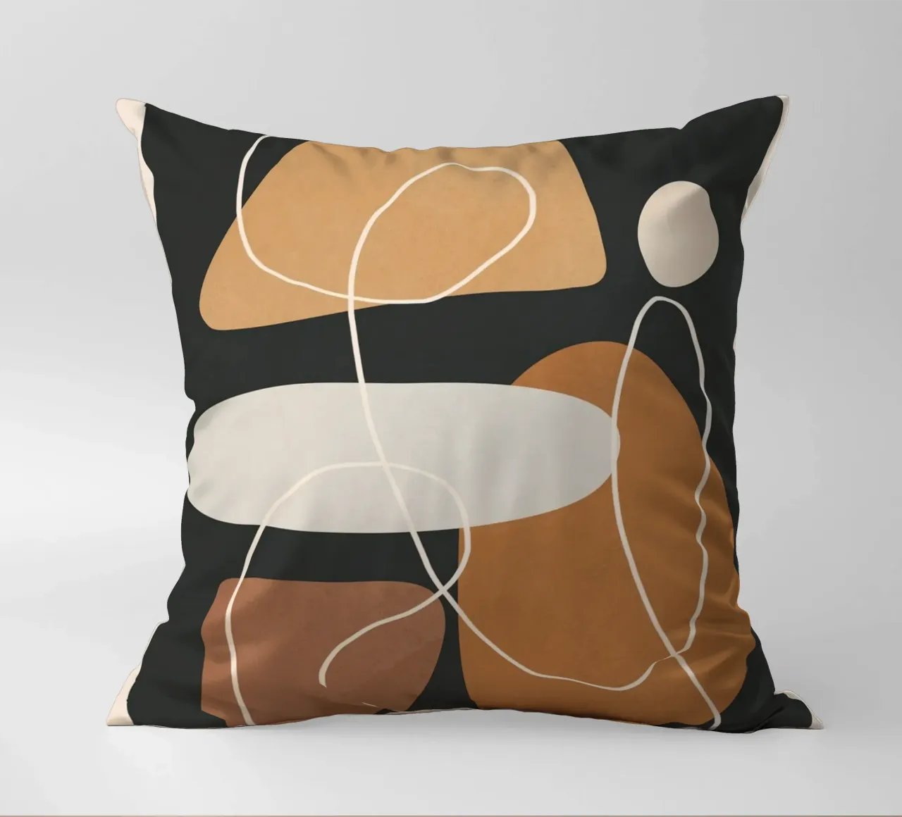 Minimal Colorful Abstract Shapes 1 cuscino da Flow Line