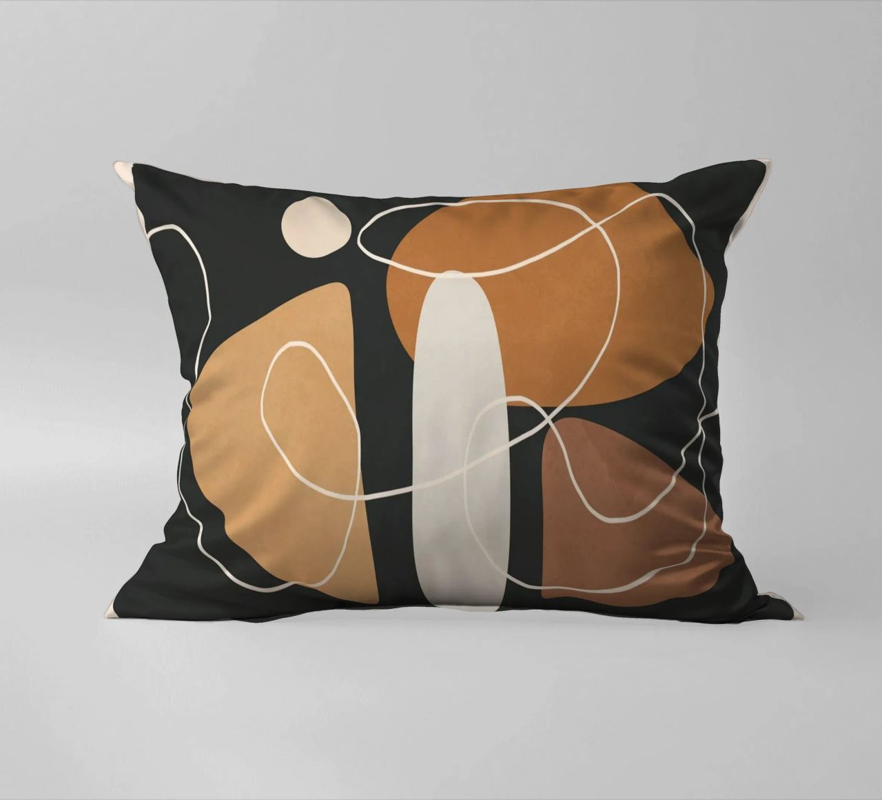 Minimal Colorful Abstract Shapes 1 cuscino da Flow Line