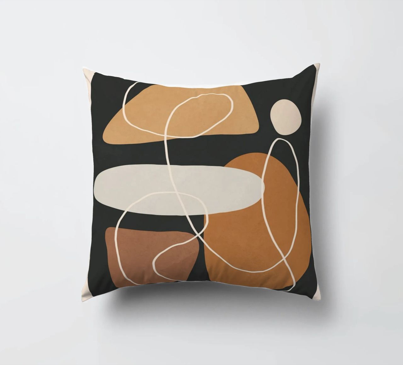 Minimal Colorful Abstract Shapes 1 cuscino da Flow Line