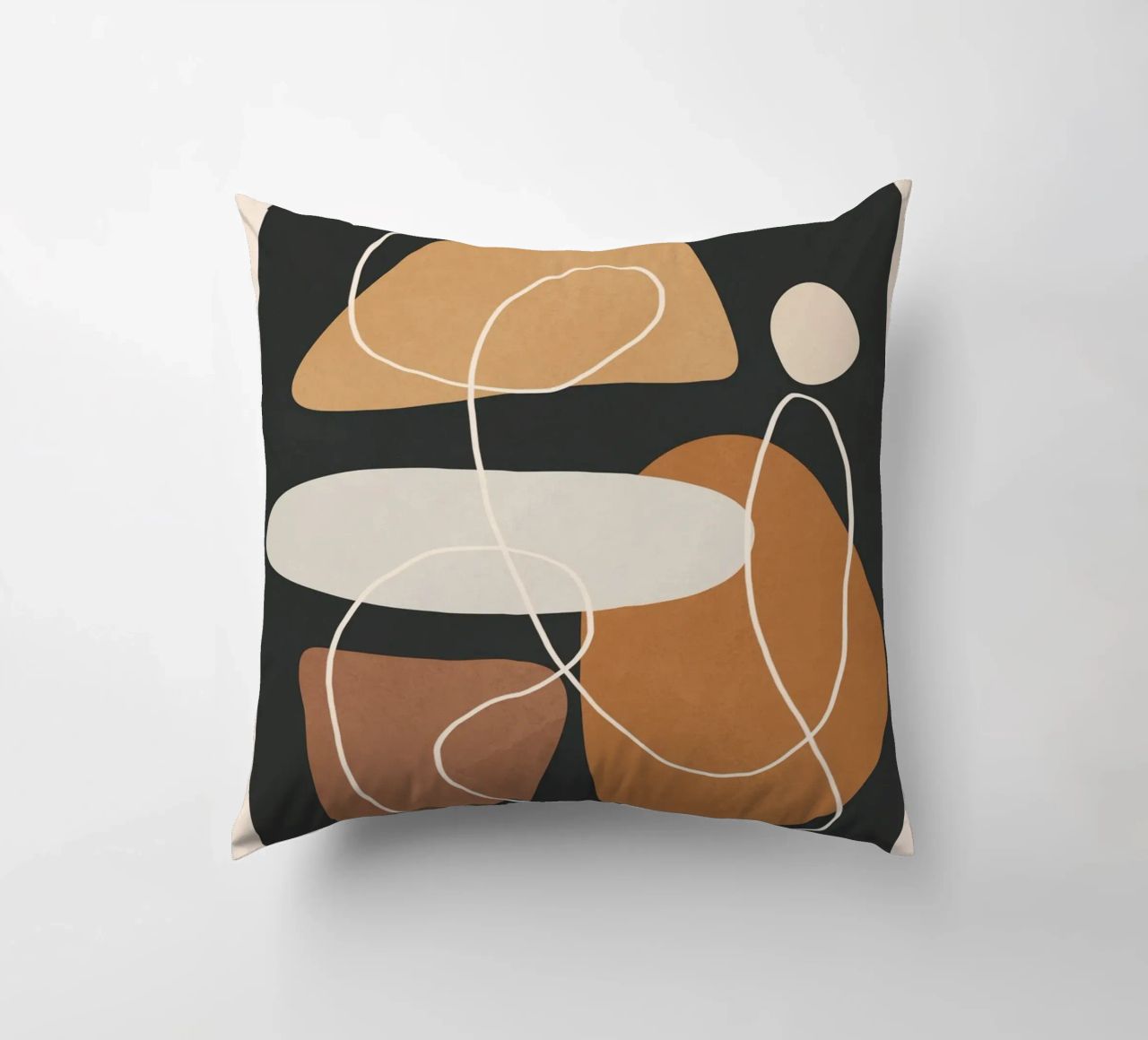 Minimal Colorful Abstract Shapes 1 cuscino da Flow Line