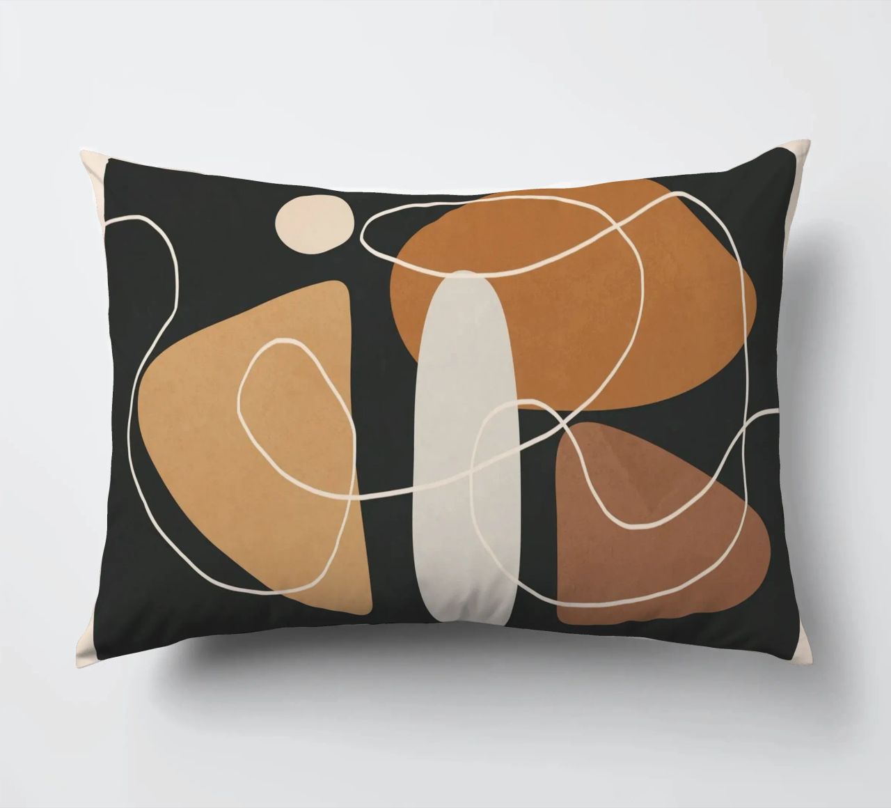 Minimal Colorful Abstract Shapes 1 cuscino da Flow Line