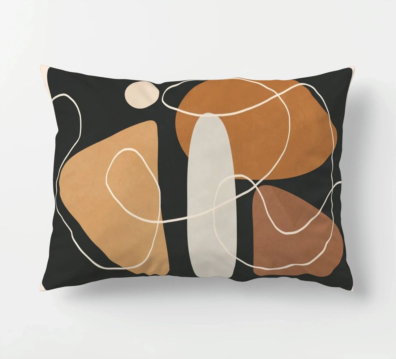 Minimal Colorful Abstract Shapes 1 cuscino da Flow Line