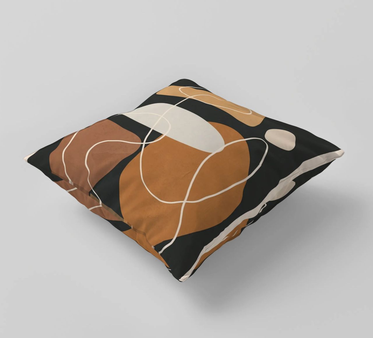 Minimal Colorful Abstract Shapes 1 cuscino da Flow Line