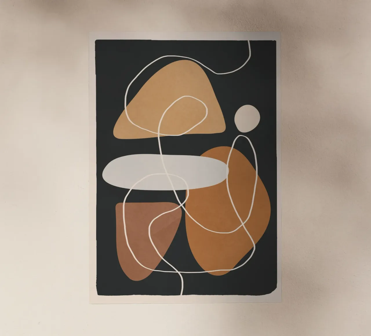 Minimal Colorful Abstract Shapes 1 pellicola backlit da Flow Line