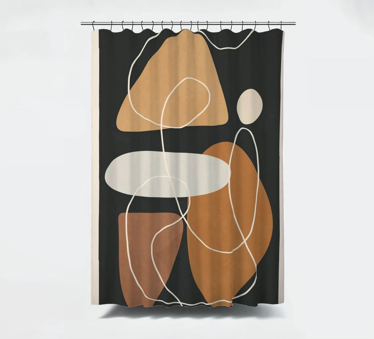 Minimal Colorful Abstract Shapes 1 tenda da doccia da Flow Line