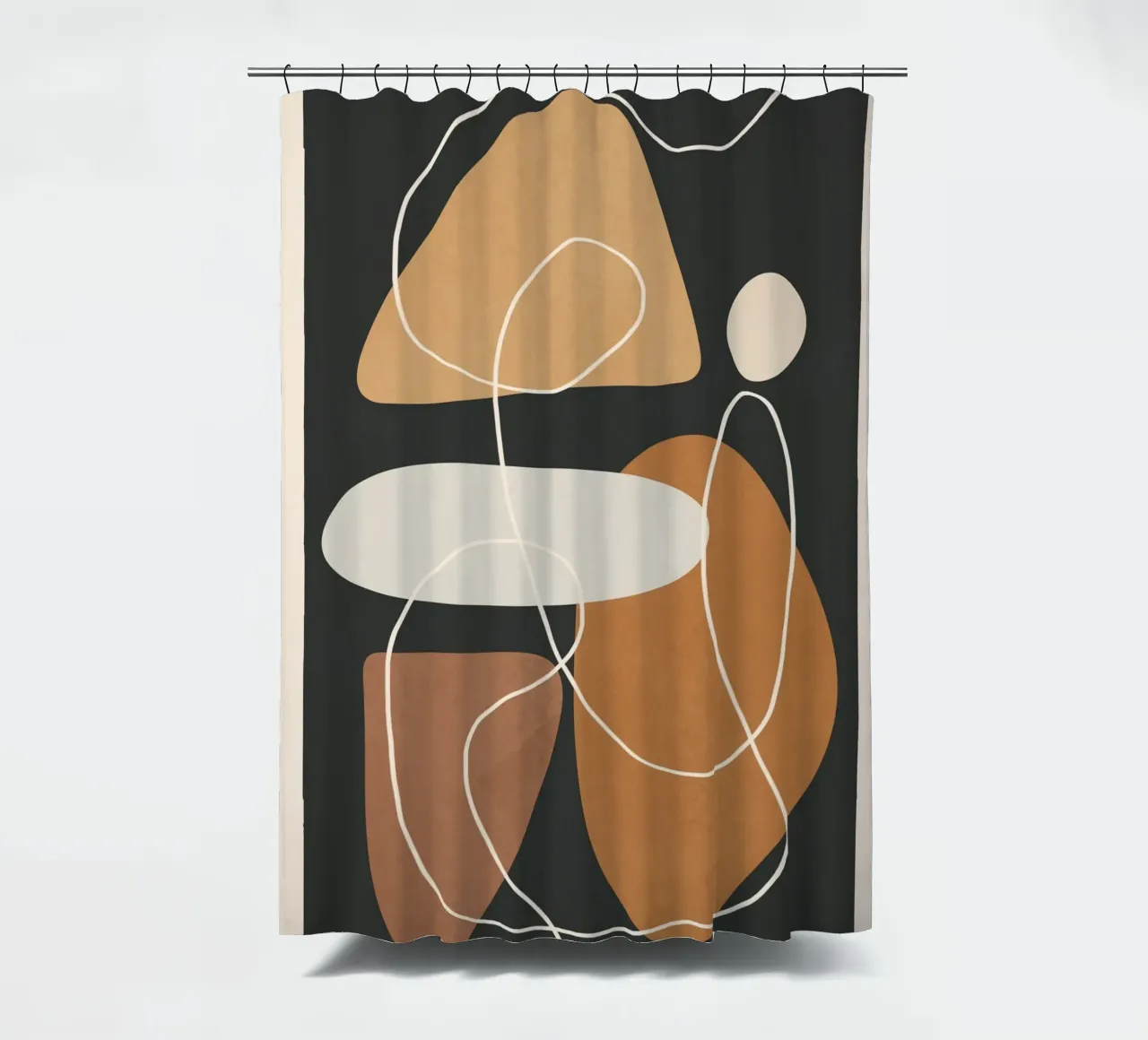 Minimal Colorful Abstract Shapes 1 douchegordijn van Flow Line