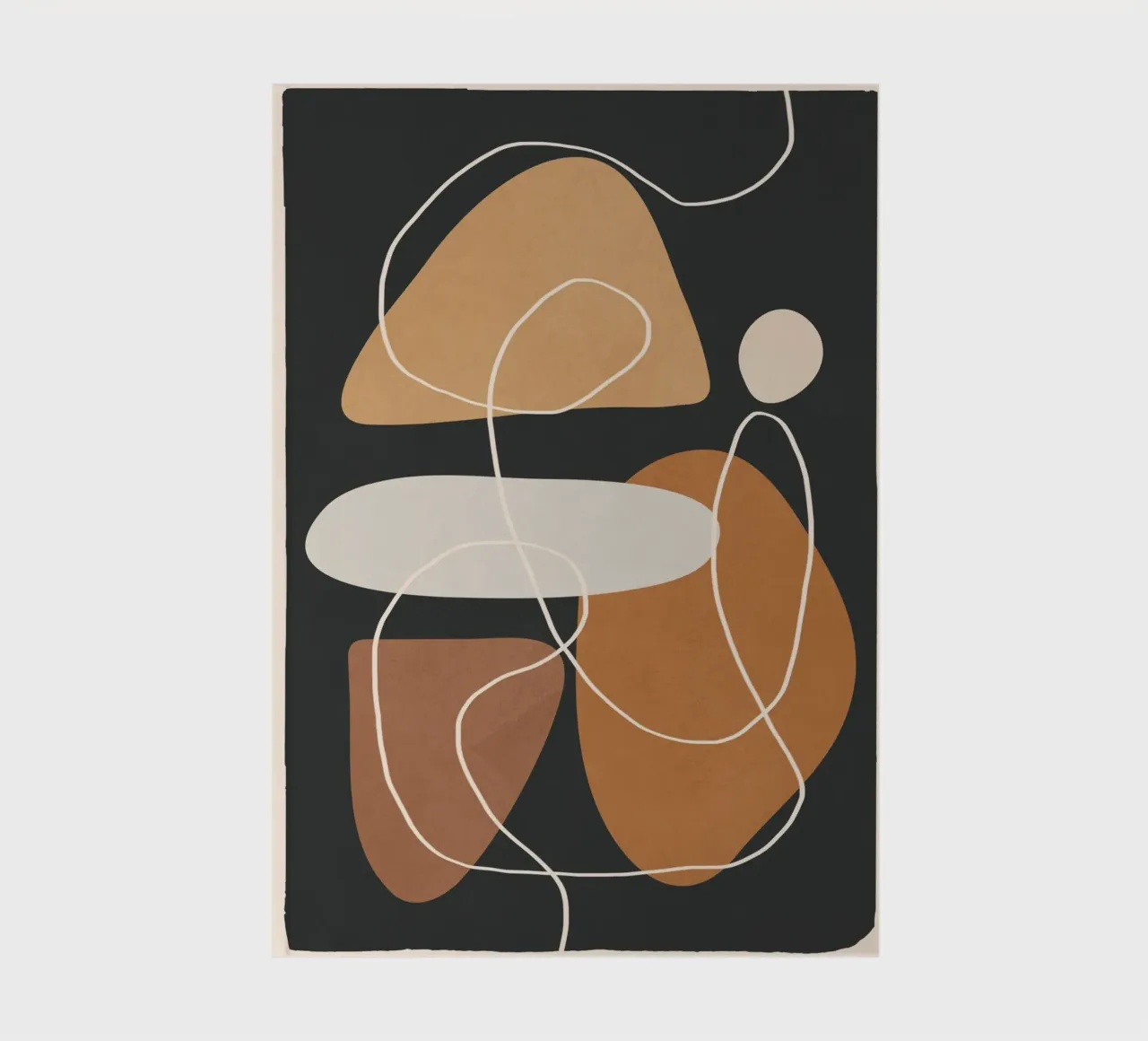 Minimal Colorful Abstract Shapes 1 notitieboek van Flow Line