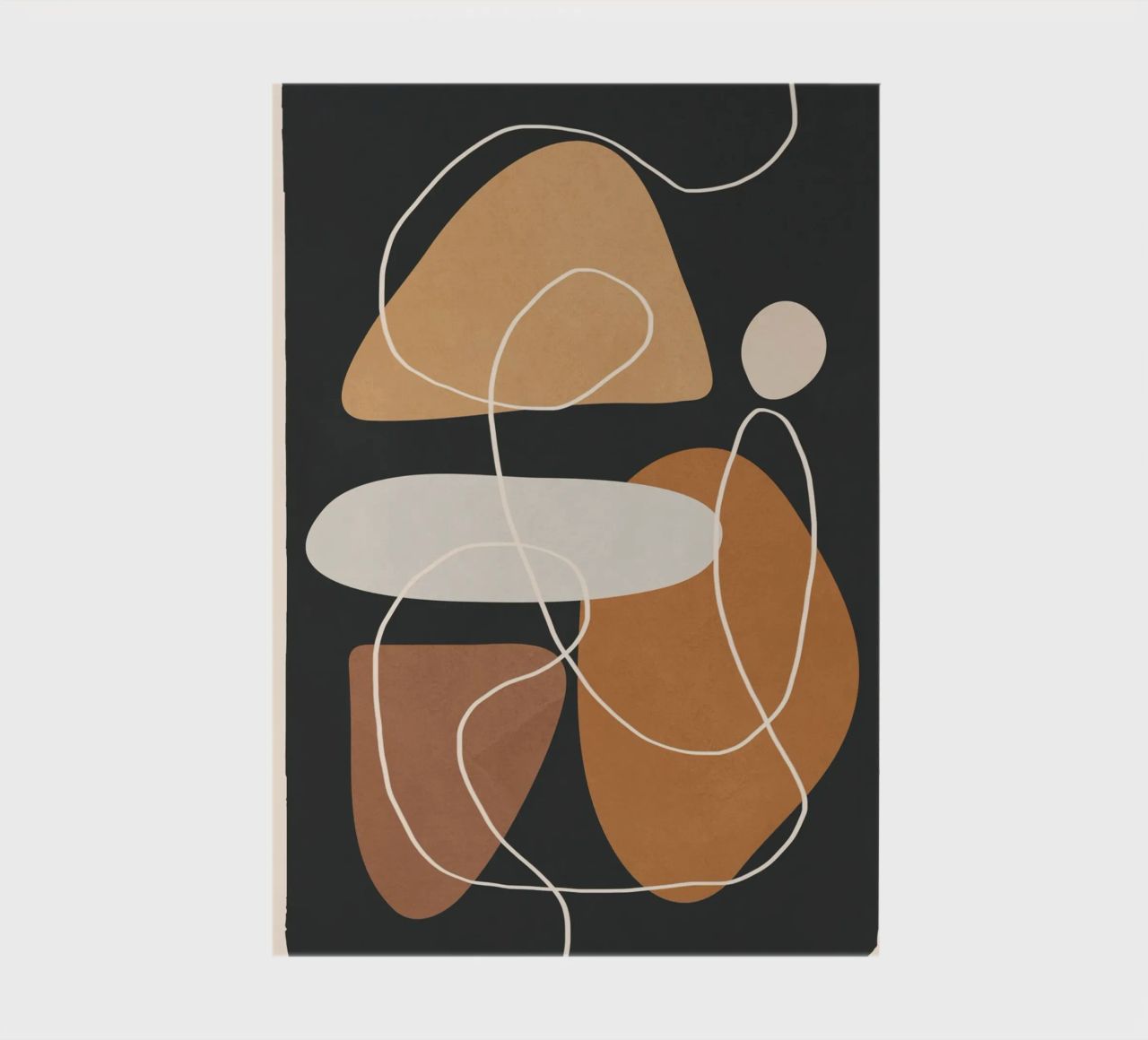 Minimal Colorful Abstract Shapes 1 notebook by Flow Line