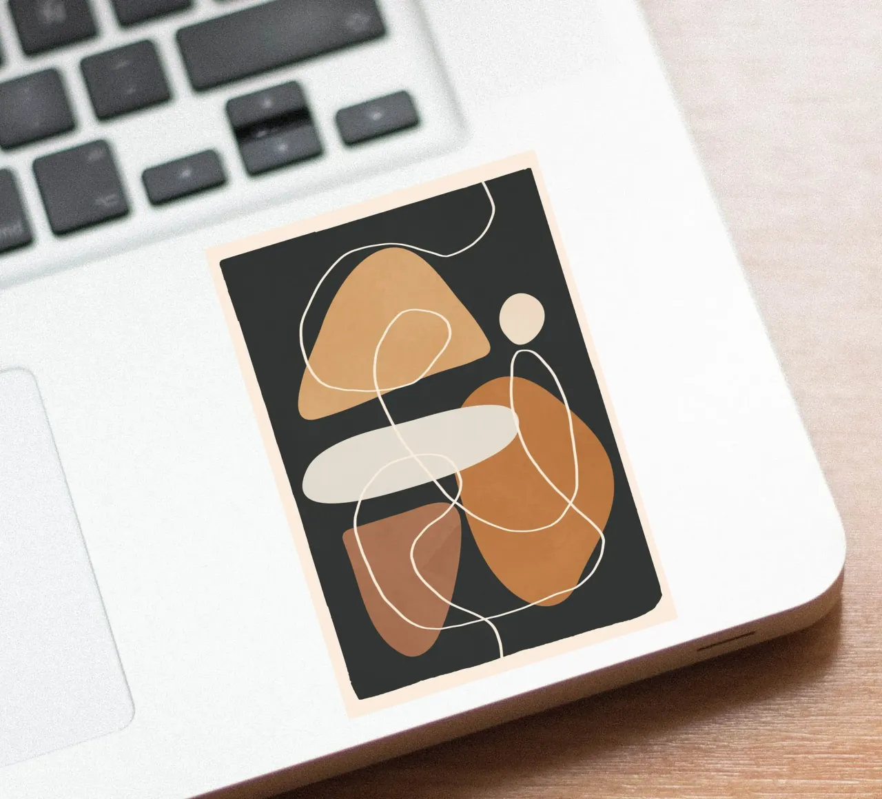 Minimal Colorful Abstract Shapes 1 adesivo da Flow Line