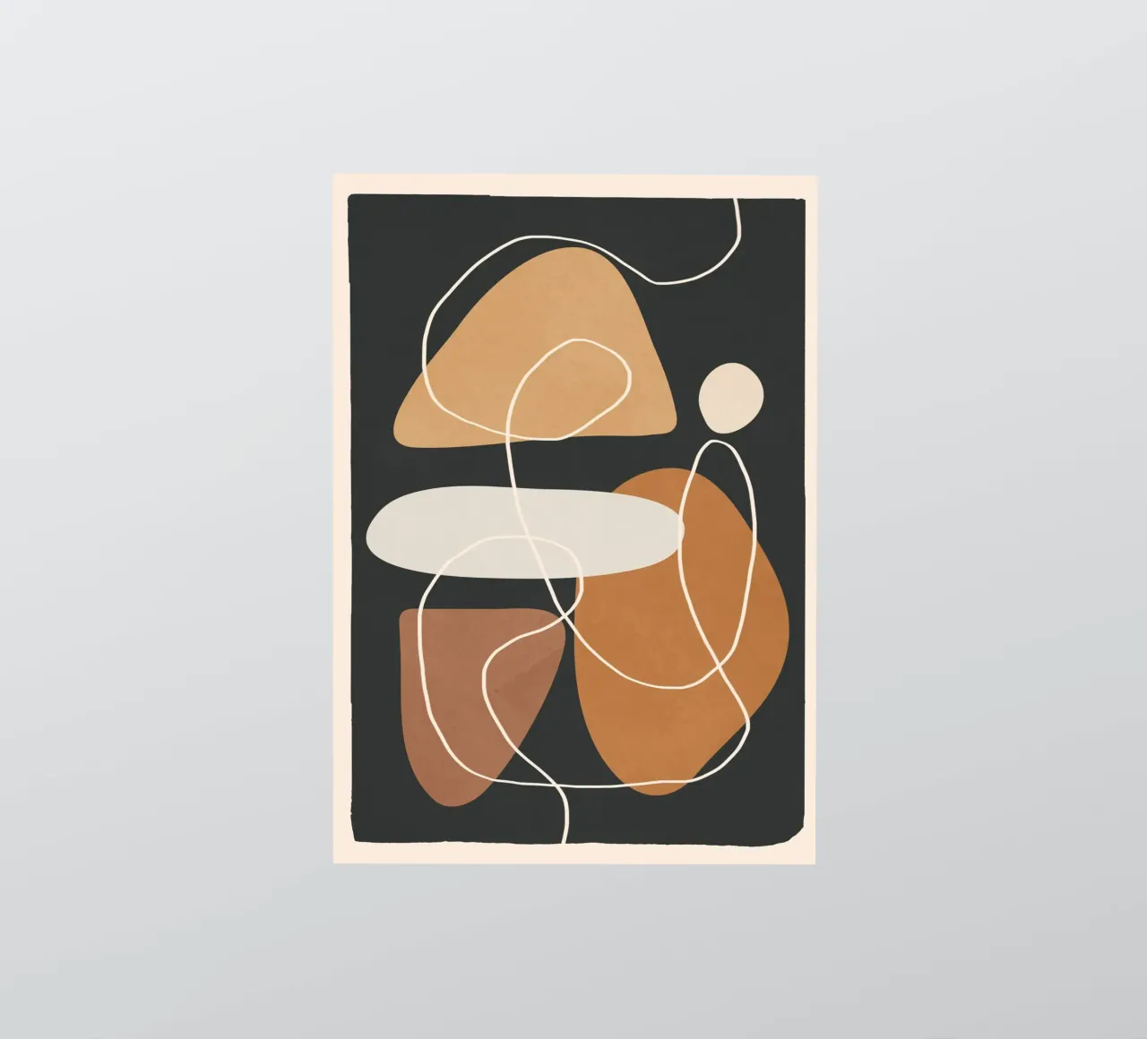 Minimal Colorful Abstract Shapes 1 adesivo da Flow Line