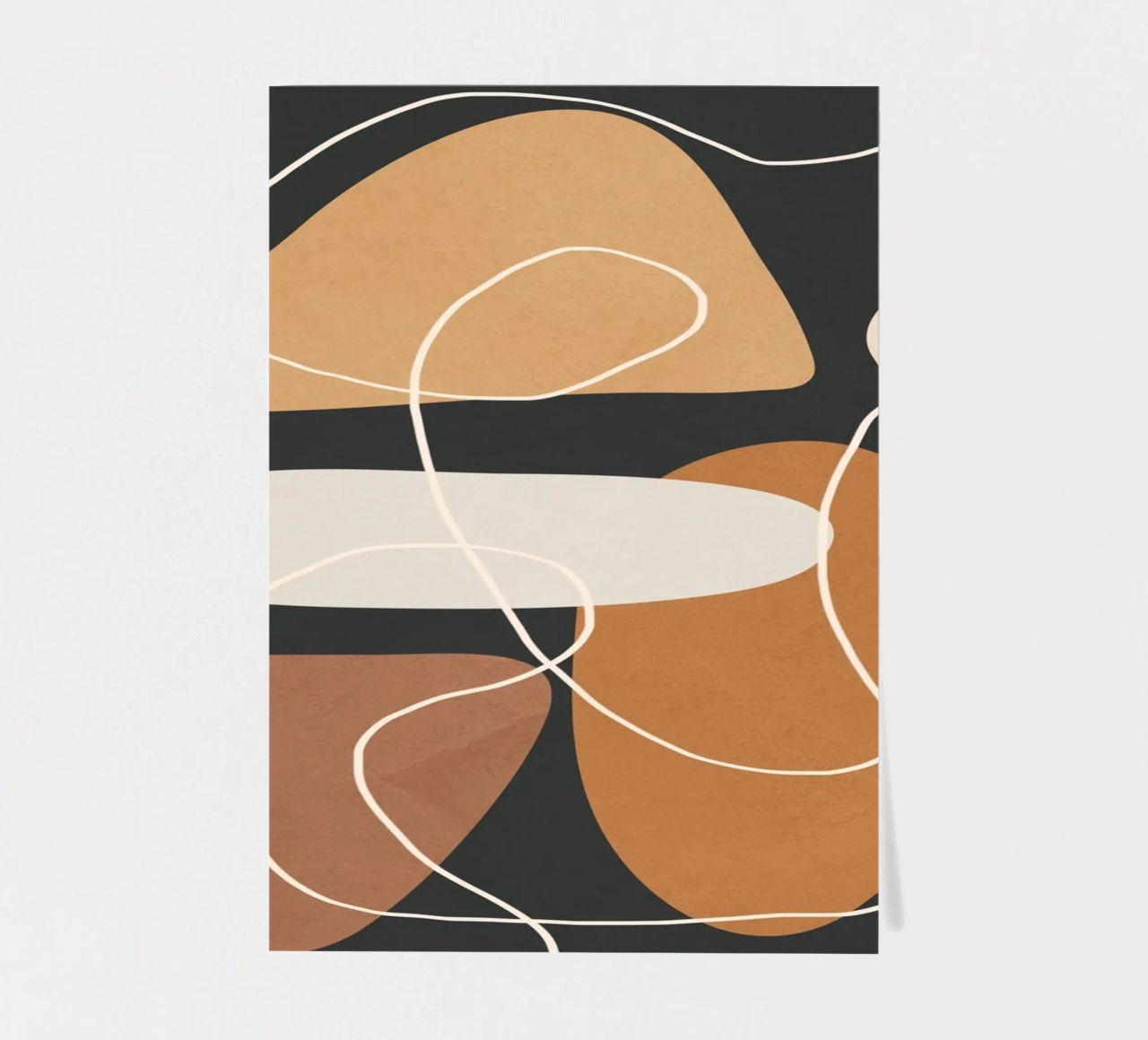 Minimal Colorful Abstract Shapes 1 foglio adesivo da Flow Line