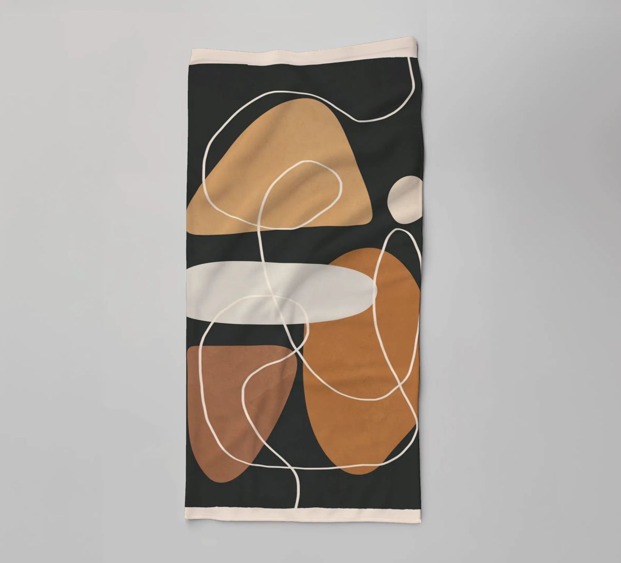 Minimal Colorful Abstract Shapes 1 toalla de baño de Flow Line