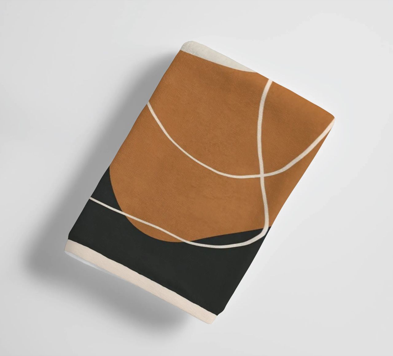 Minimal Colorful Abstract Shapes 1 toalla de baño de Flow Line