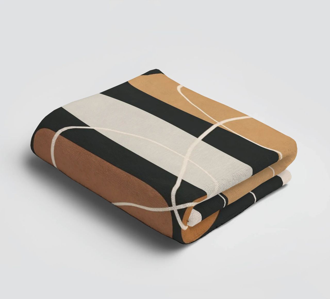 Minimal Colorful Abstract Shapes 1 toalla de baño de Flow Line