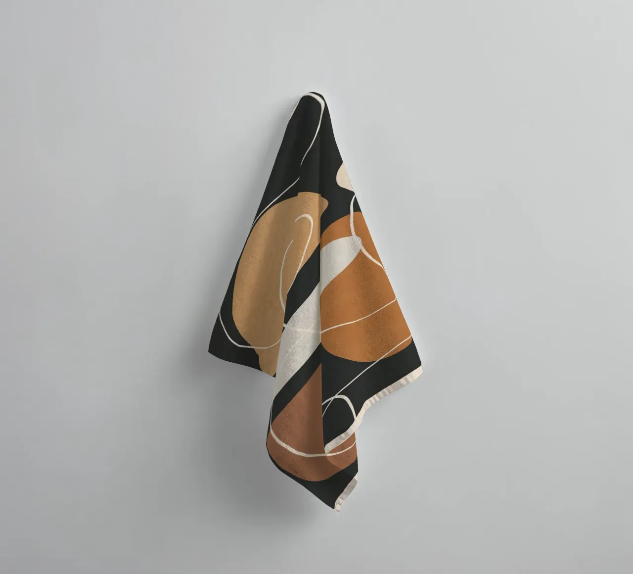Minimal Colorful Abstract Shapes 1 serviette de bain de Flow Line