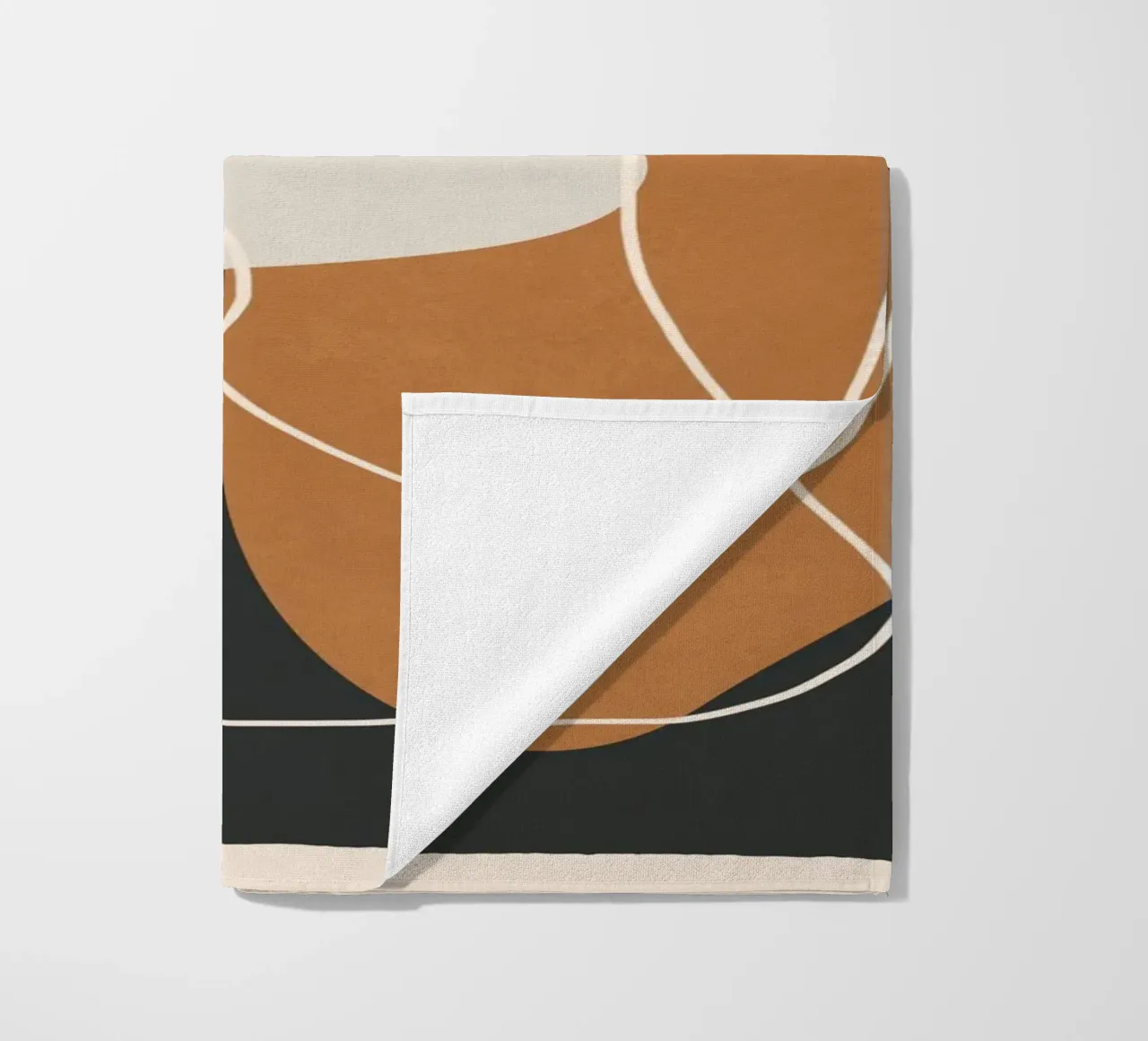 Minimal Colorful Abstract Shapes 1 toalla de playa de Flow Line