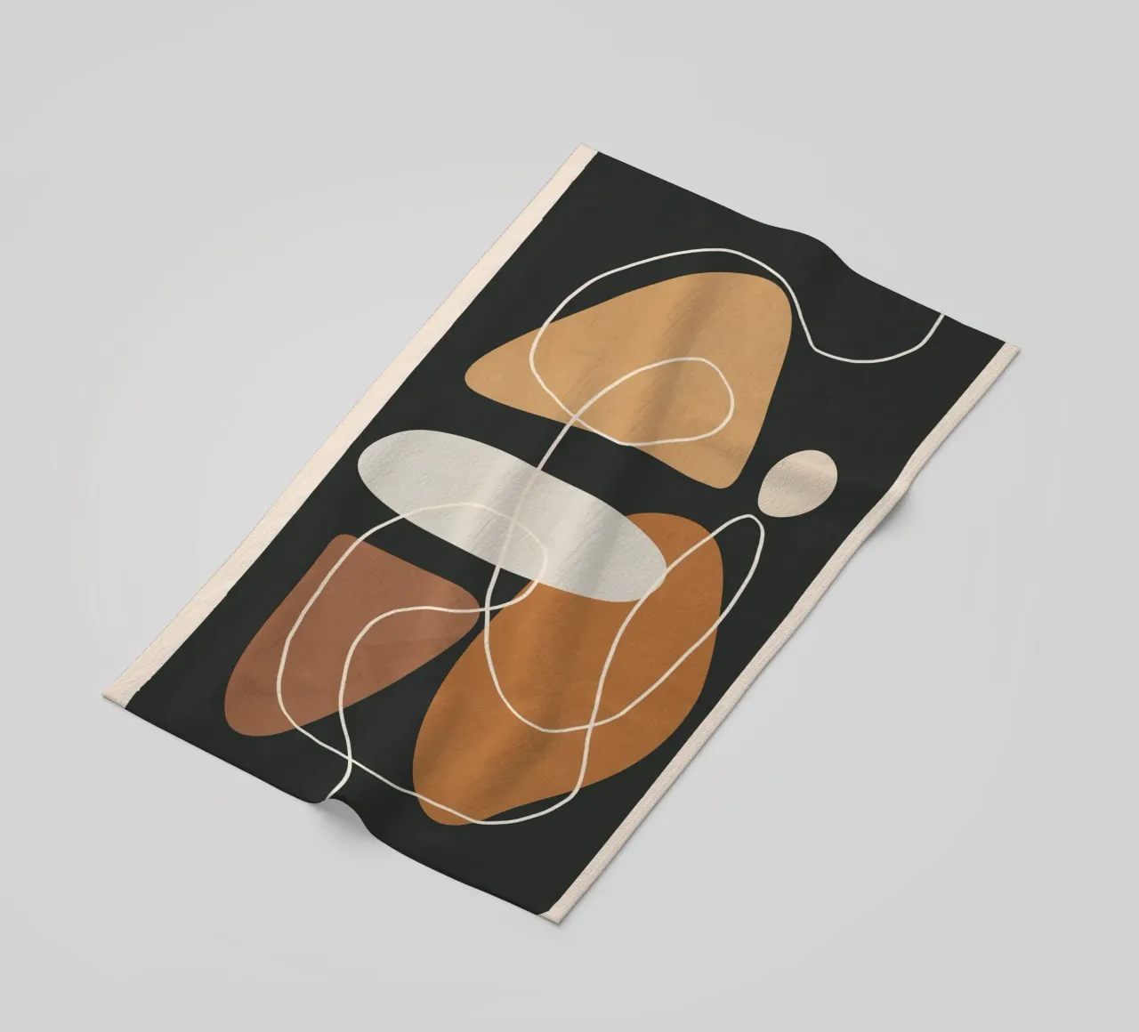 Minimal Colorful Abstract Shapes 1 toalla de playa de Flow Line