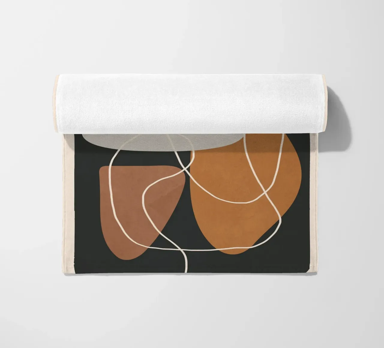 Minimal Colorful Abstract Shapes 1 toalla de playa de Flow Line
