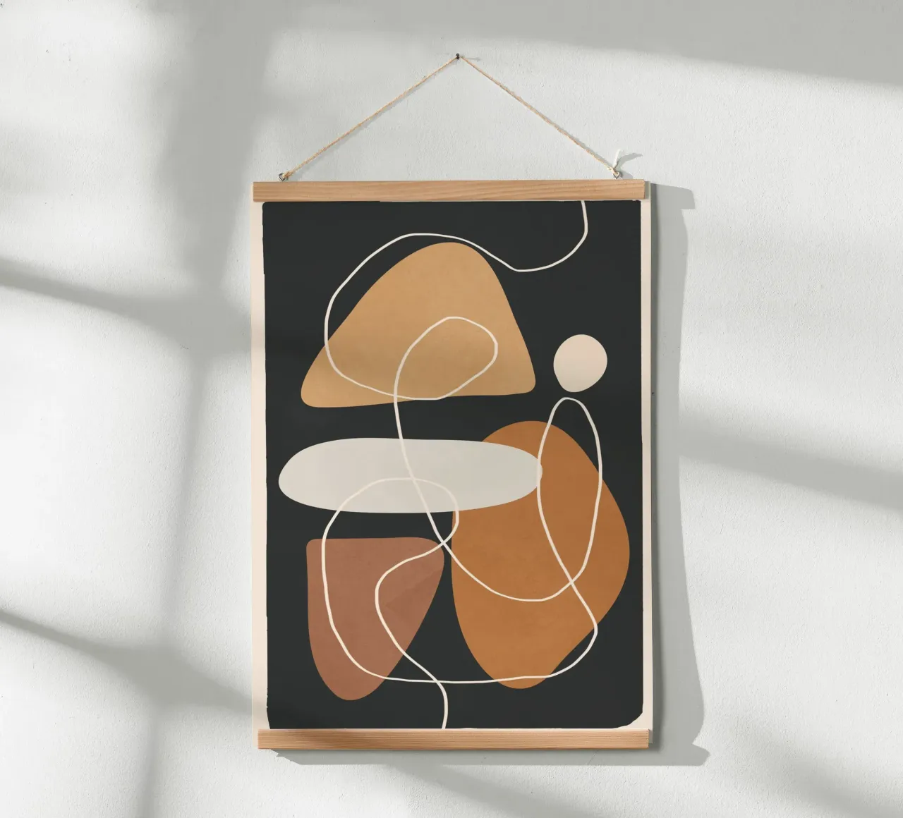 Minimal Colorful Abstract Shapes 1 hahnemühle van Flow Line