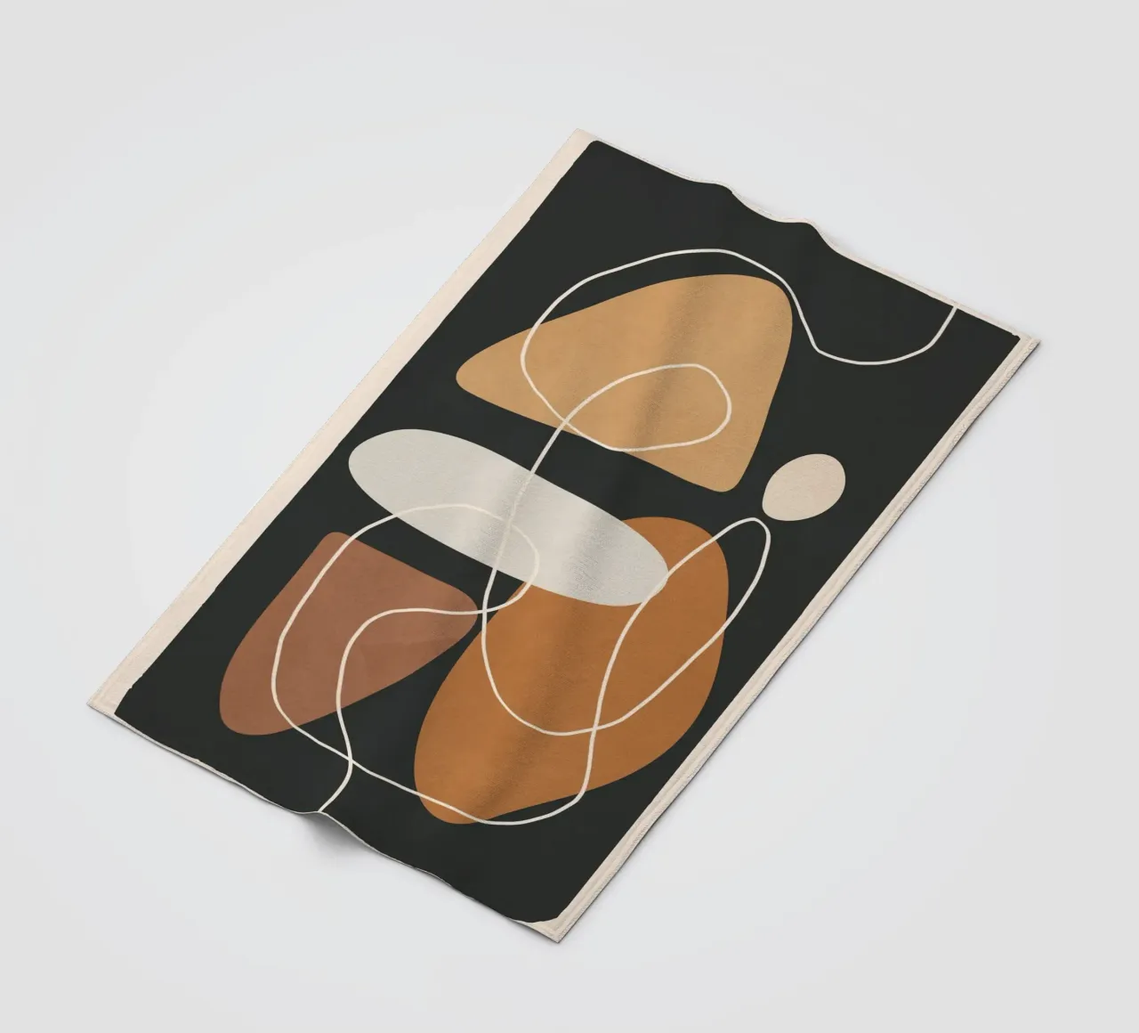 Minimal Colorful Abstract Shapes 1 plaid polaire de Flow Line