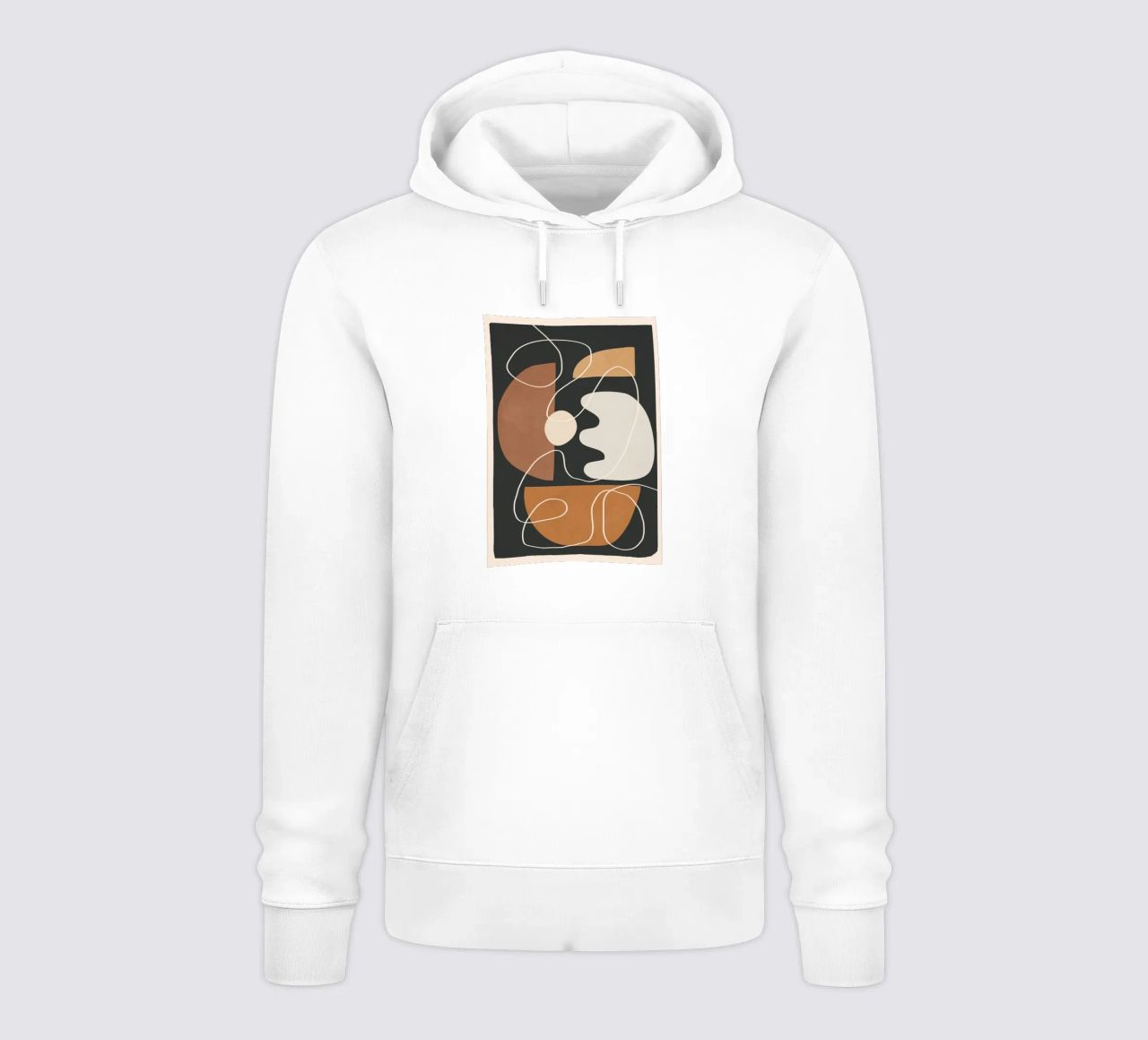 Minimal Colorful Abstract Shapes 2 felpa con cappuccio da Flow Line