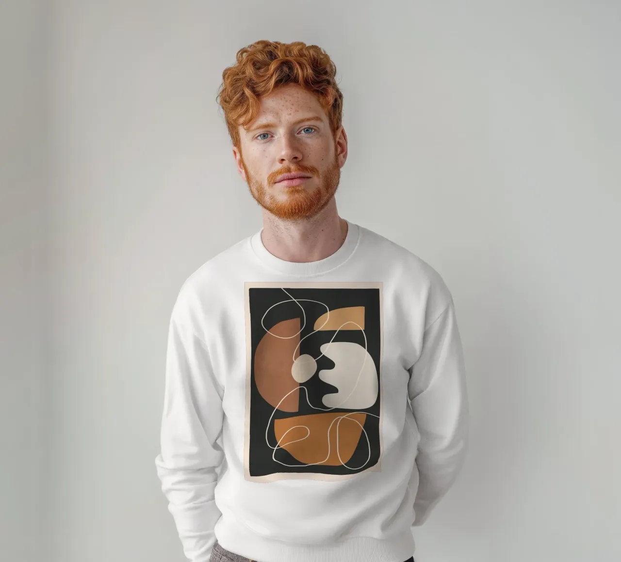 Minimal Colorful Abstract Shapes 2 sweat de Flow Line