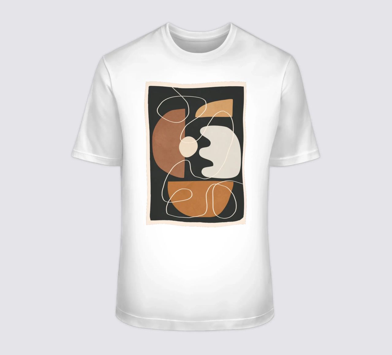 Minimal Colorful Abstract Shapes 2 t-shirt da Flow Line