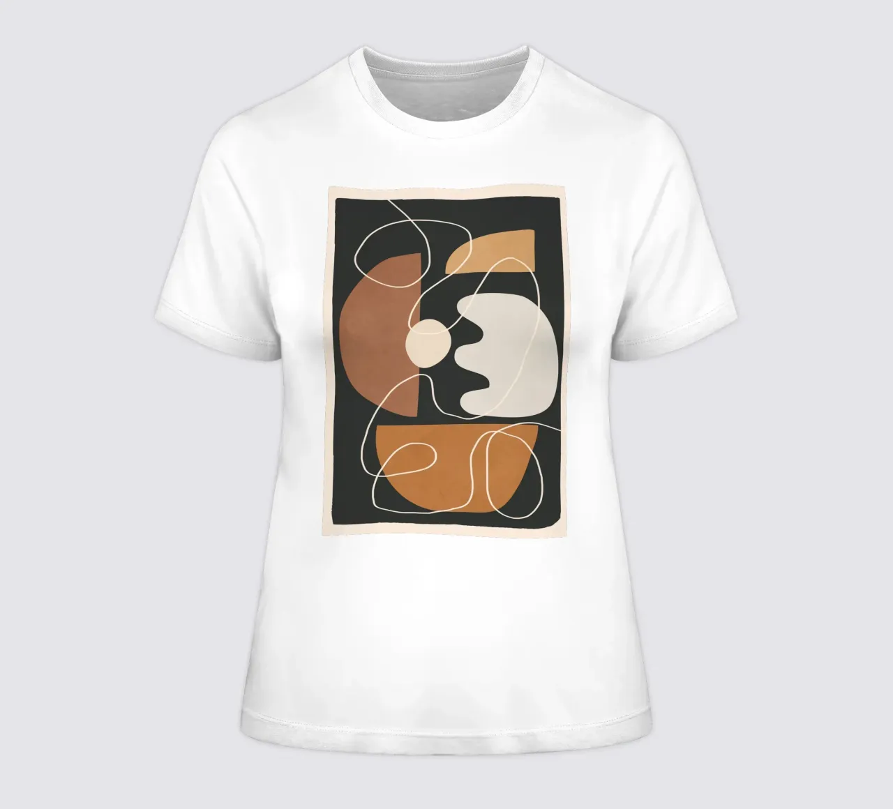 Minimal Colorful Abstract Shapes 2 t-shirt da donna da Flow Line