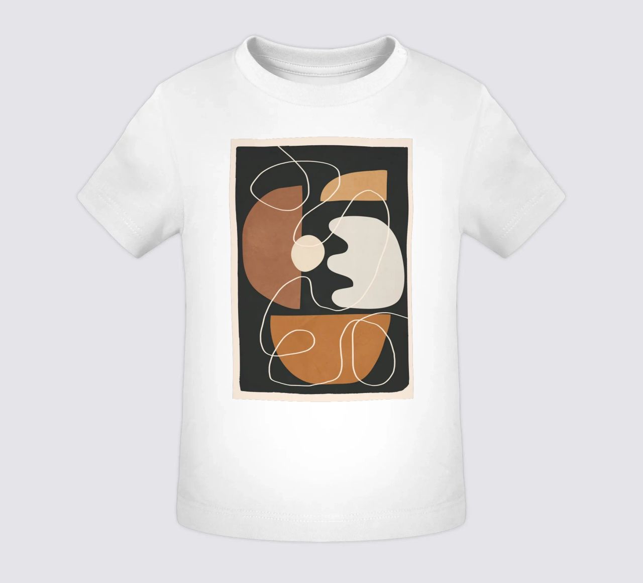Minimal Colorful Abstract Shapes 2 maglietta neonato da Flow Line
