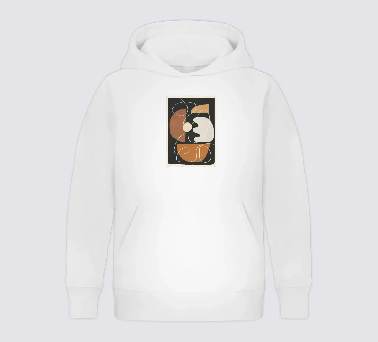 Minimal Colorful Abstract Shapes 2 felpa bambino con cappuccio da Flow Line