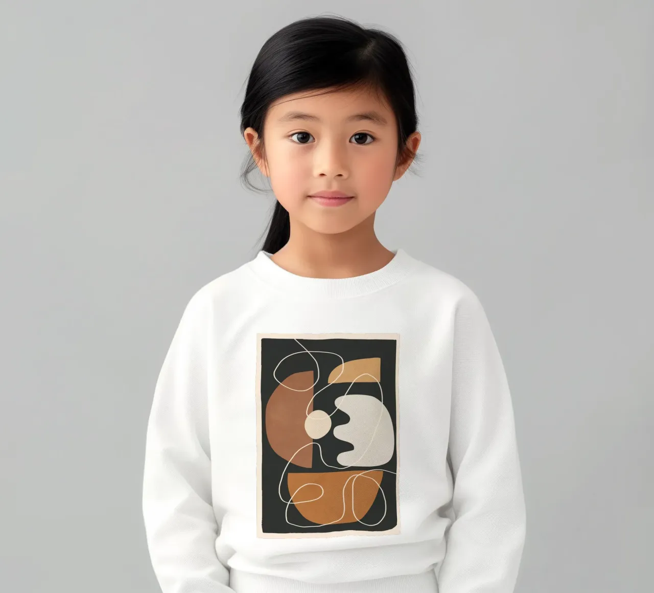 Minimal Colorful Abstract Shapes 2 sweat enfant de Flow Line