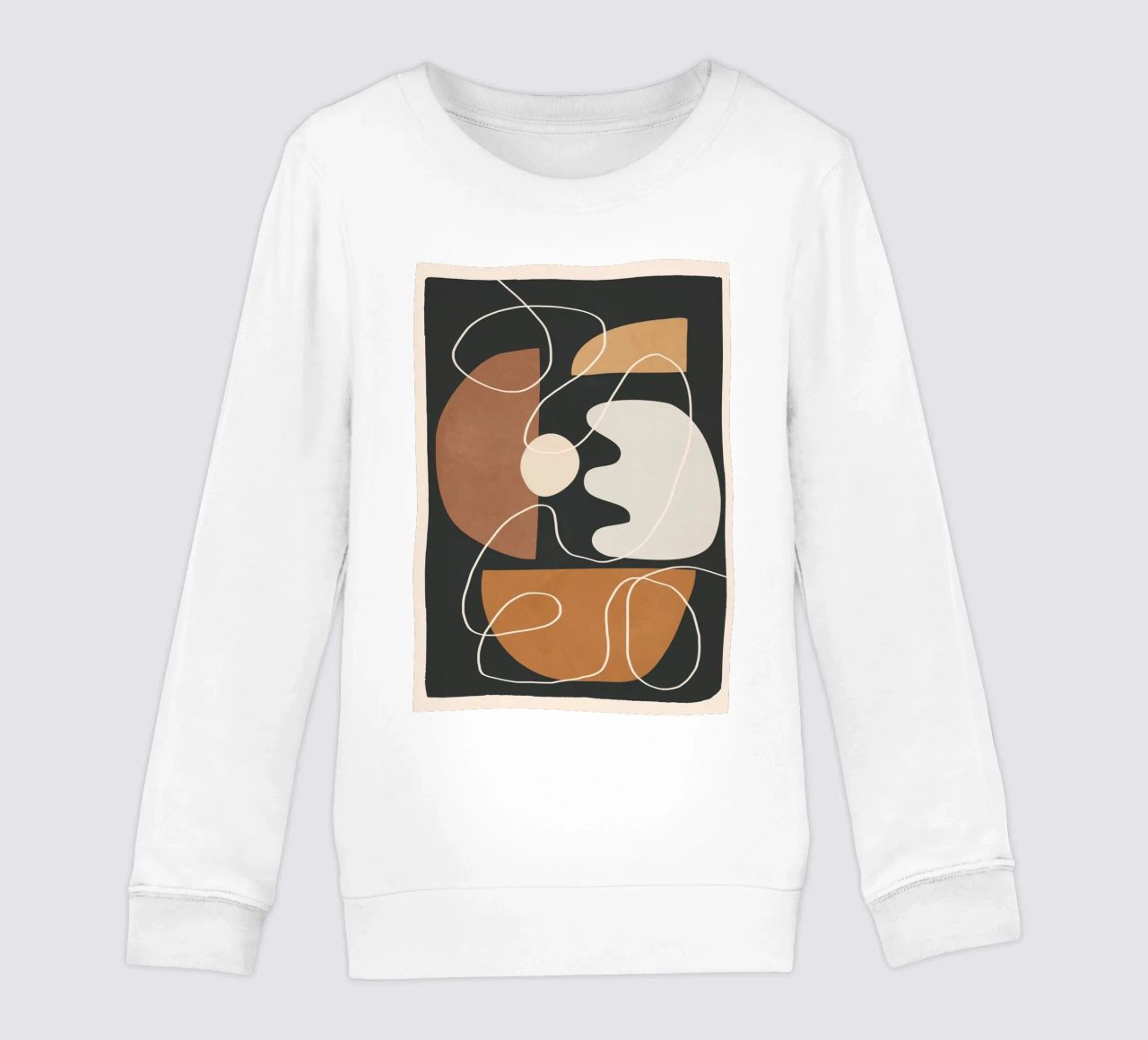 Minimal Colorful Abstract Shapes 2 felpa bambino da Flow Line