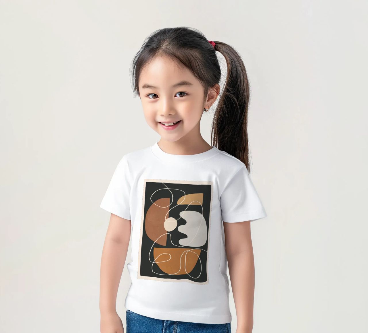 Minimal Colorful Abstract Shapes 2 t-shirt bambini da Flow Line