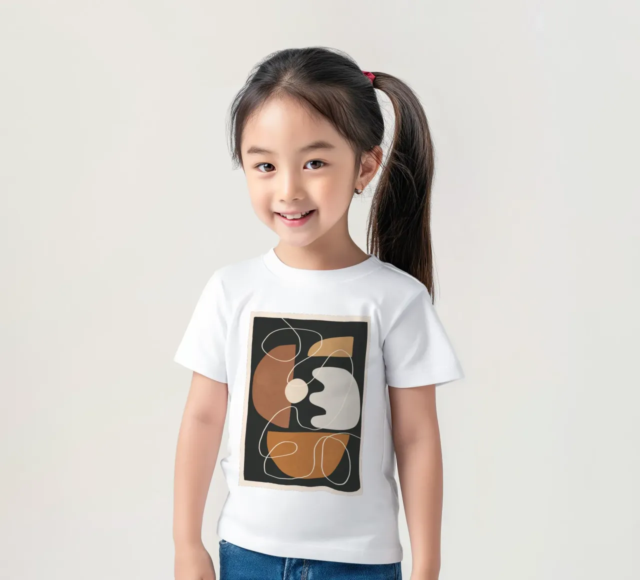 Minimal Colorful Abstract Shapes 2 t-shirt bambini da Flow Line