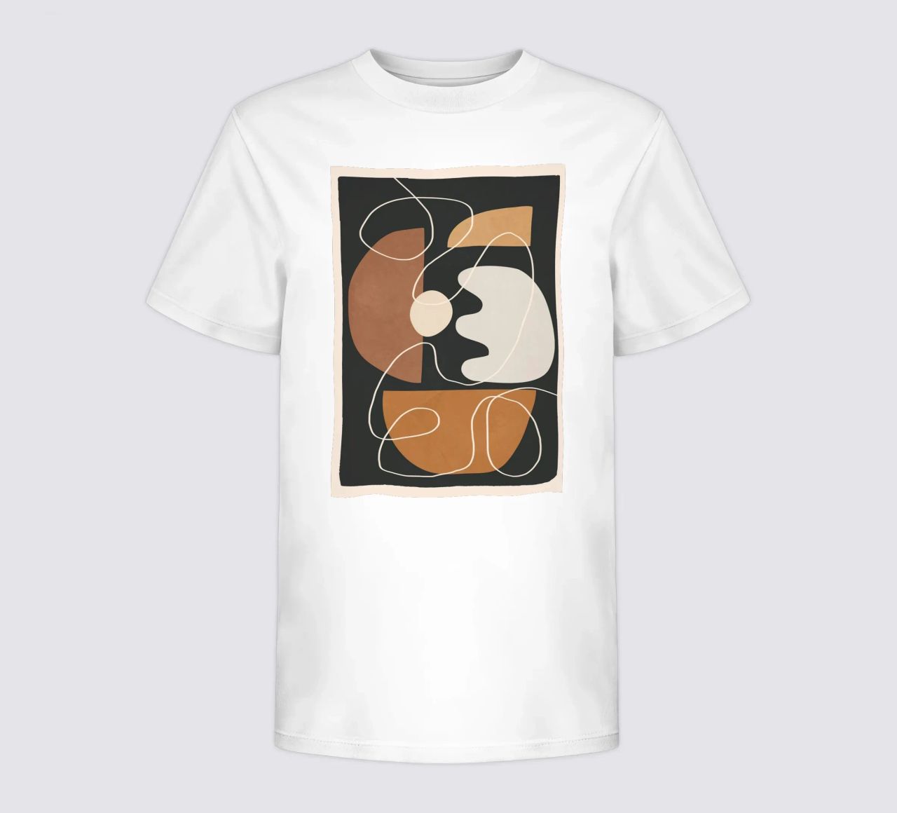 Minimal Colorful Abstract Shapes 2 t-shirt bambini da Flow Line