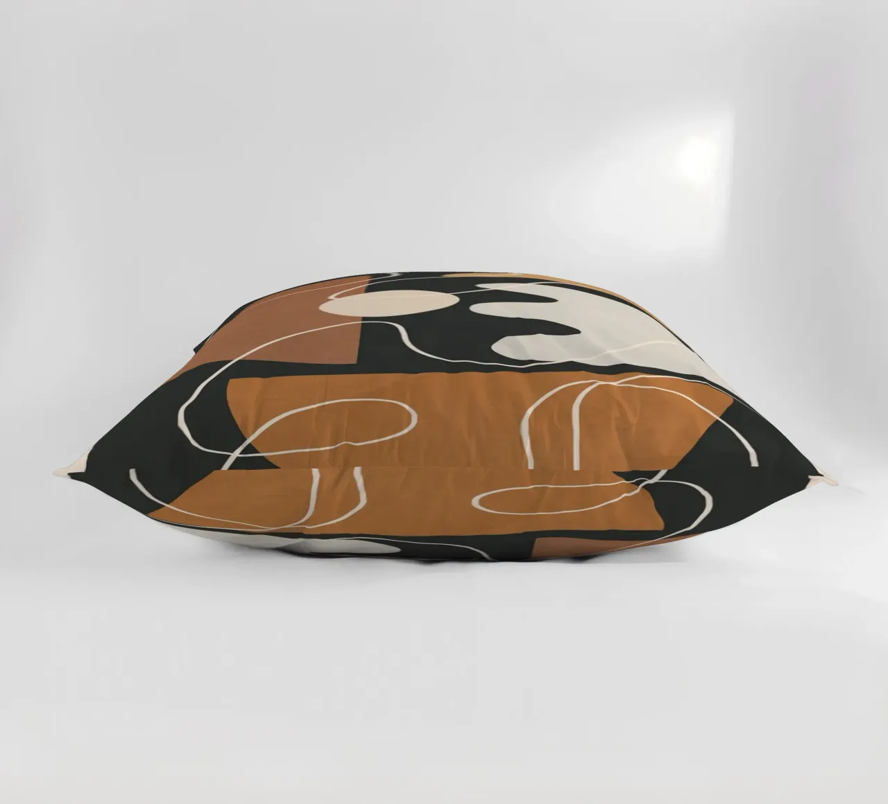 Minimal Colorful Abstract Shapes 2 coussin de Flow Line